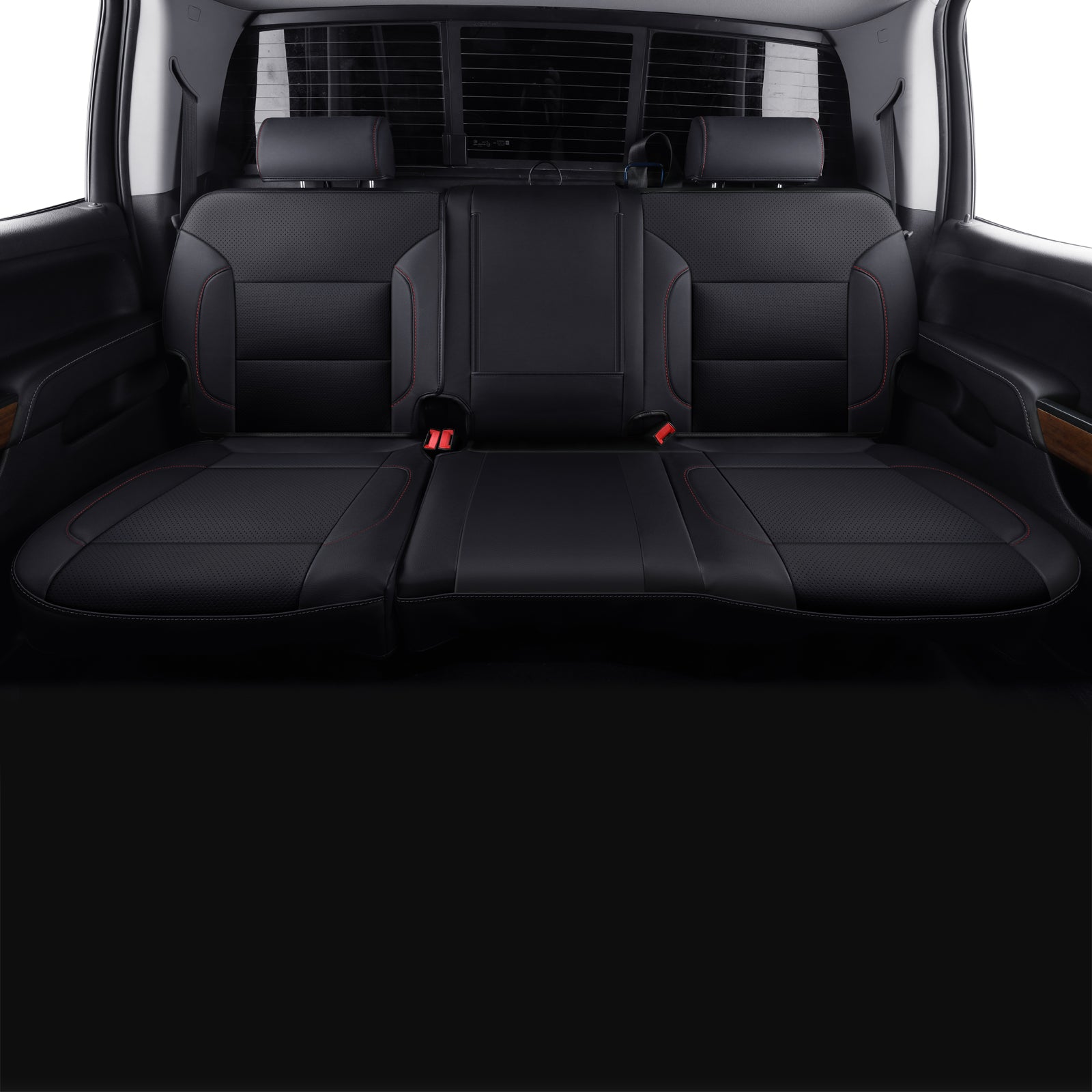 LUCKYMAN CLUB Custom Silverado Seat Covers 2007-2025 Chevrolet Silverado Sierra 1500/2500HD/3500HD crew, all-covered seat covers,dual, extended cab, waterproof leather, , all seasons