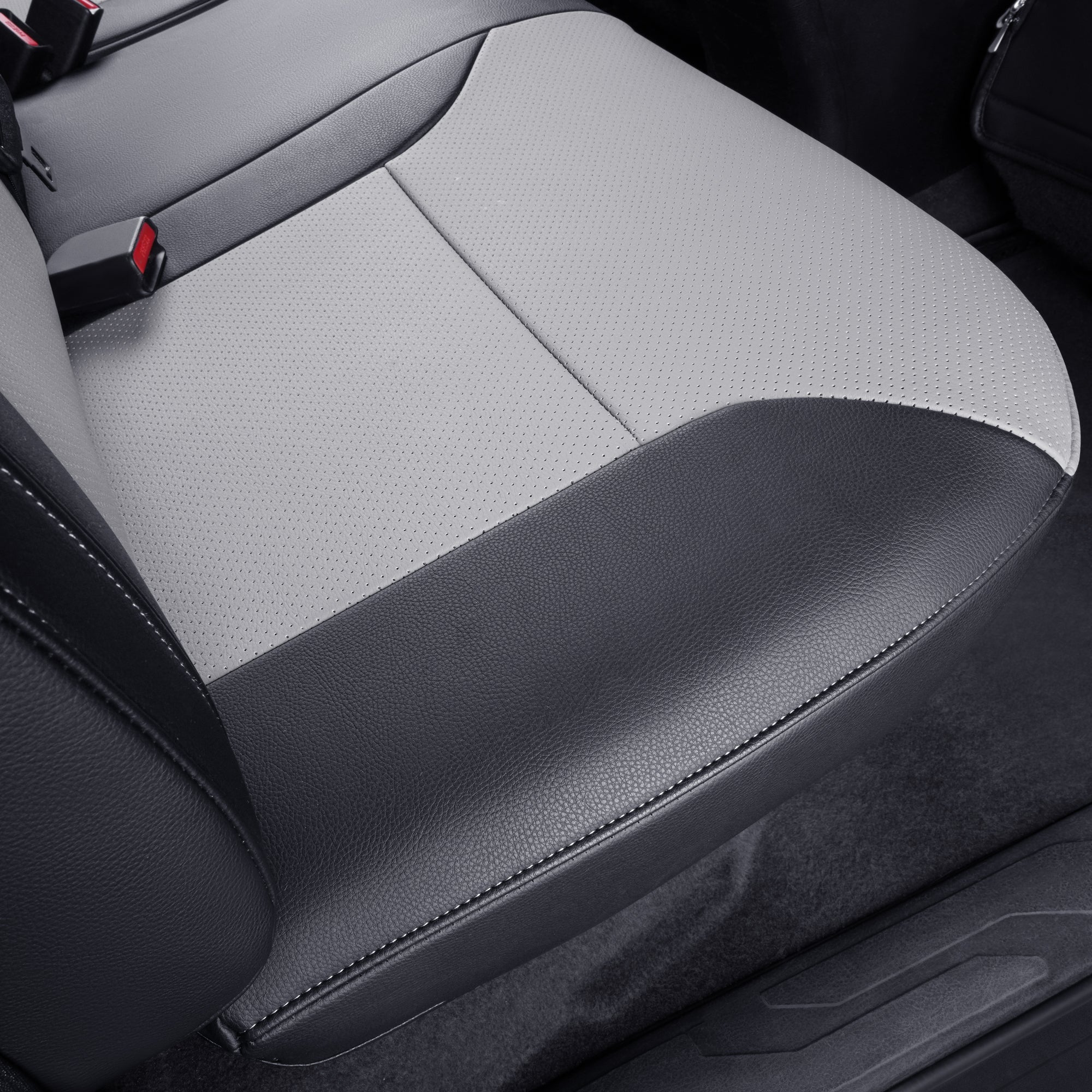 LUCKYMAN CLUB Tacoma Custom Fit Seat Covers For 2016-2025 Tacoma Crew Cab / Extended Cab SR SR5 TRD Sport TRD Off-Road TRD PRO Limited with Faux Leather