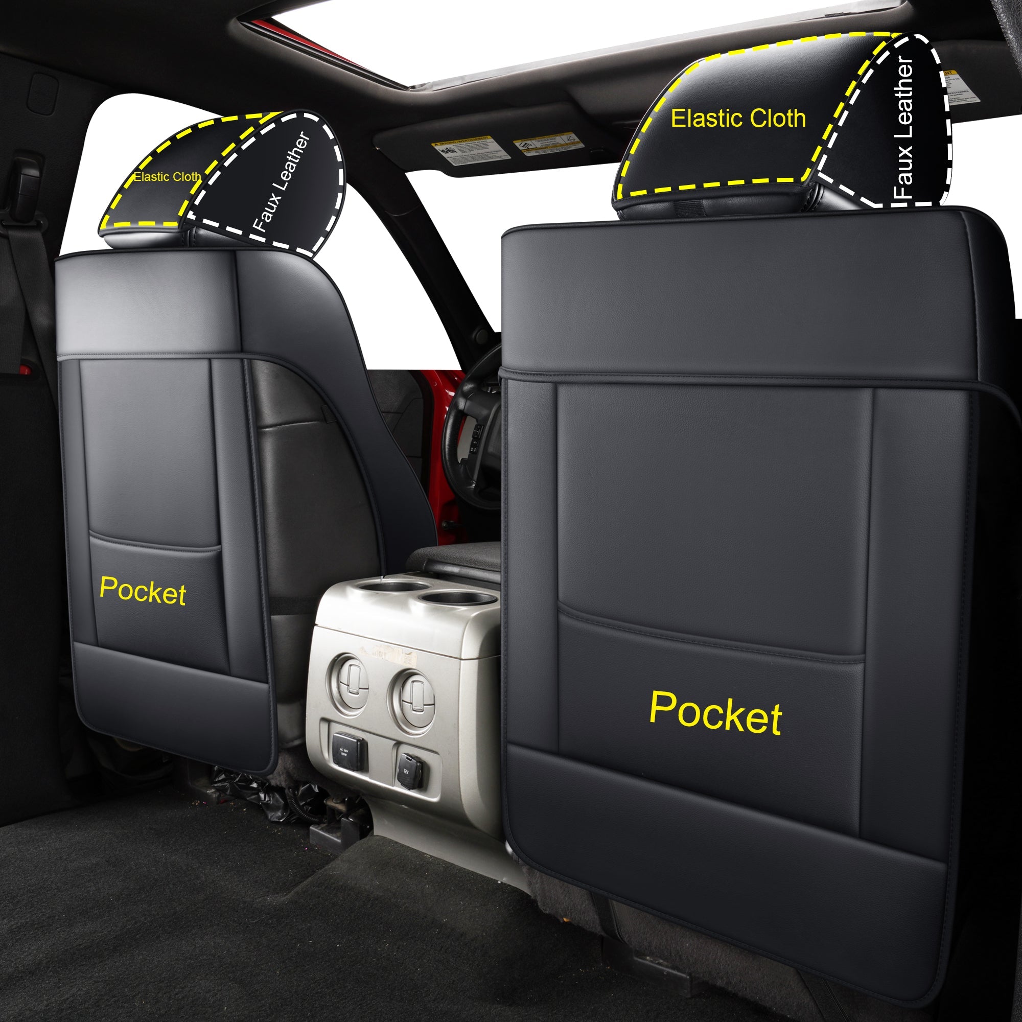 LUCKYMAN CLUB Ford F150 Seat Covers,For 2009-2014 F150 CrewCab 2011-2016 F250 F350 Waterproof faux leather All seasons are good Free delivery