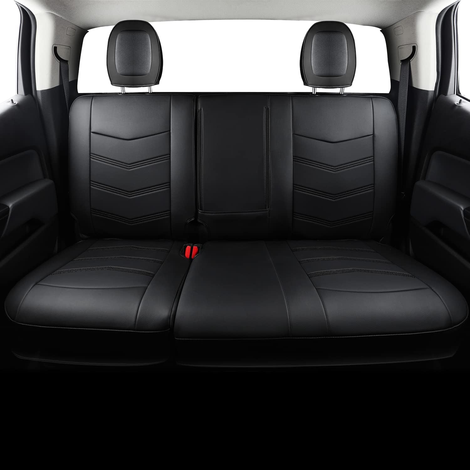 LUCKYMAN CLUB K9 Colorado Custom Canyon Full Set Car Pickup Seat Covers, Fit 2015 2016 2017 2018 2019 2020 2021 2022 2023 2024 2025 Chevy Colorado Z71 LT ZR2 Work Truck, Waterproof Faux Leather