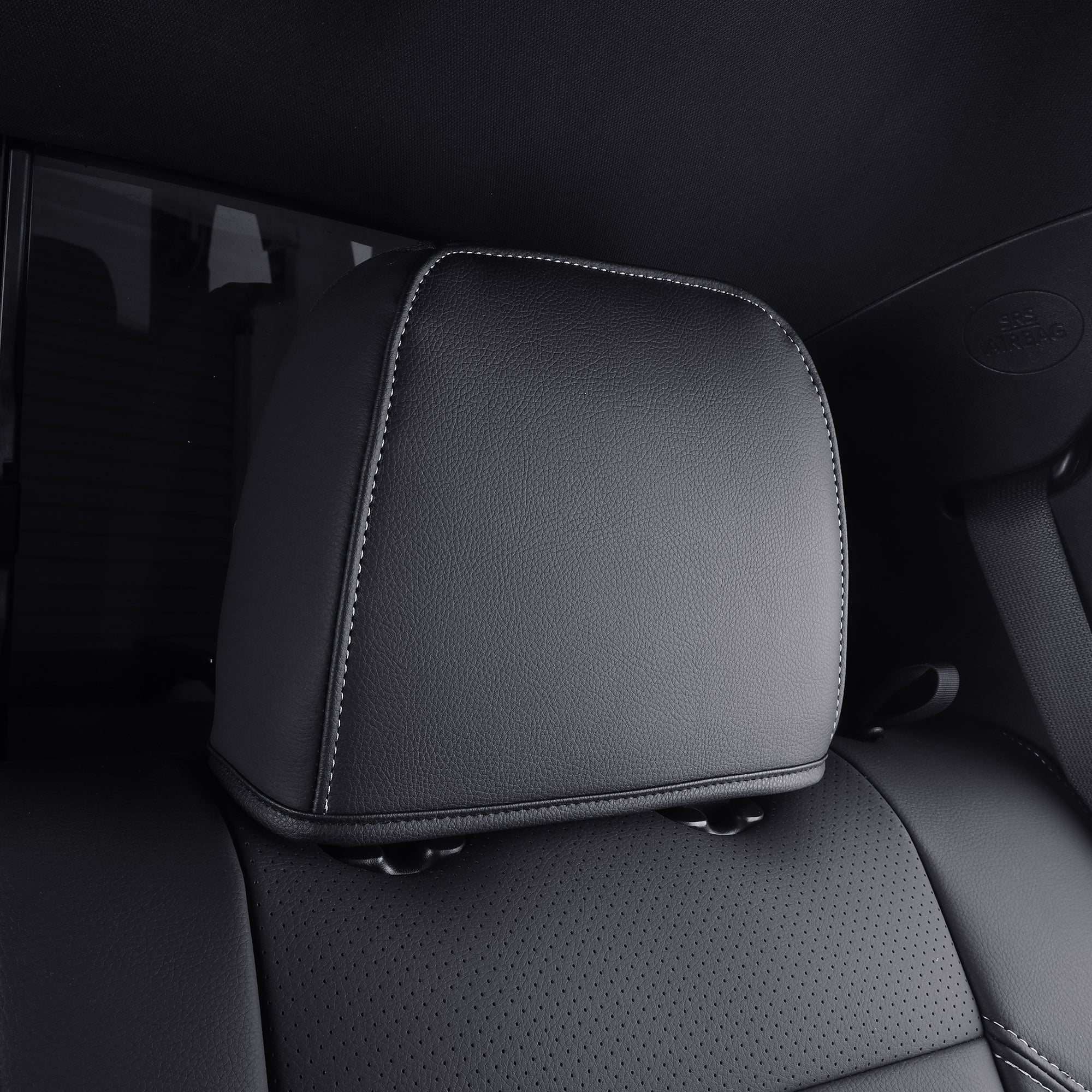 LUCKYMAN CLUB Tacoma Full Seat Covers, suitable for Tacoma 2016-2023 Seat covers for five persons double cab, artificial leather, four seasons available, breathable and comfortable