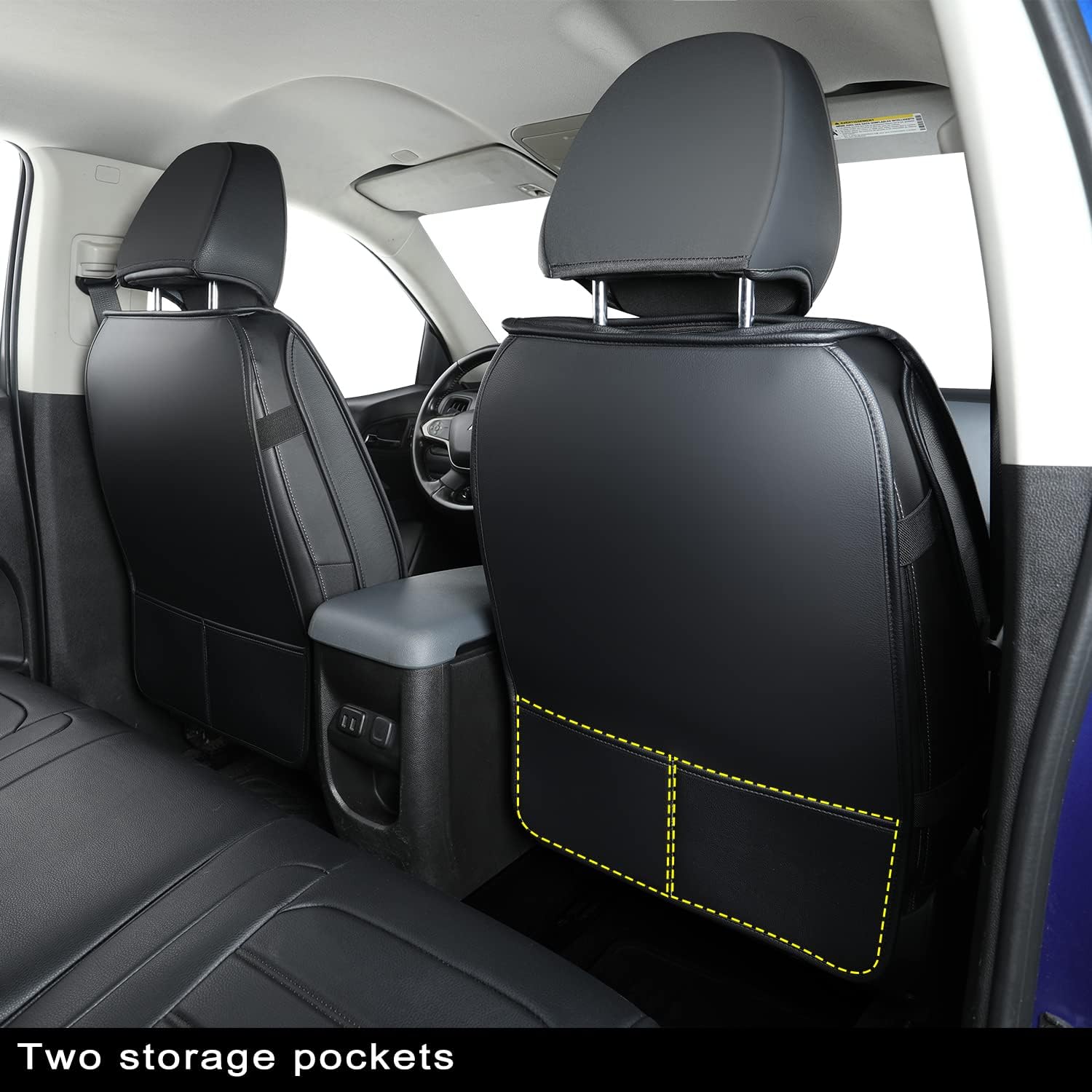 LUCKYMAN CLUB Colorado Seat Covers suitable for Chevrolet 2015-2025 Colorado Canyon cab Z71 LT ZR2 work truck and 2015-2024 GMC Canyon fully enclosed seat cover with waterproof faux leather
