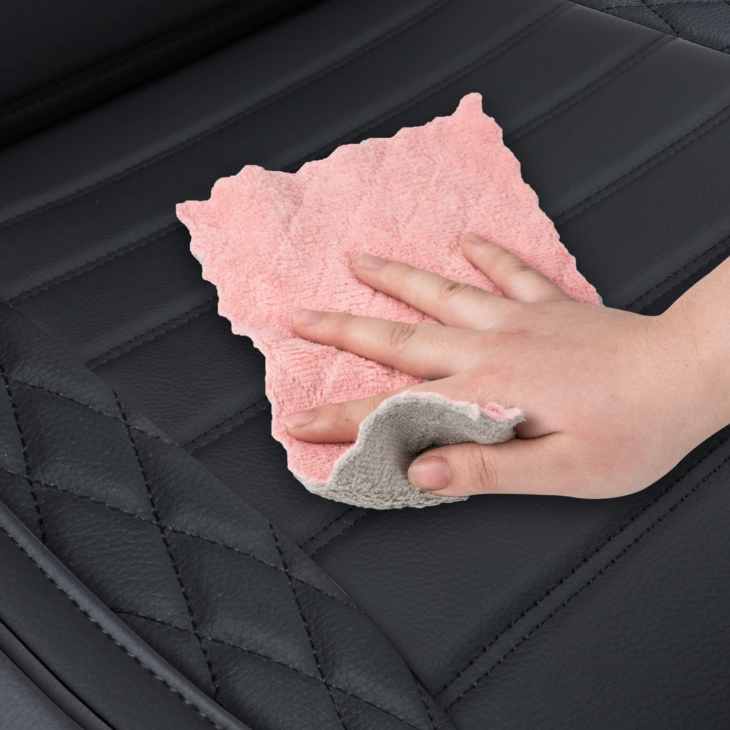 LUCKYMAN CLUB Tacoma Seat Covers, Fit for 2005-2025 Tacoma Crew Cab/Double Cab SR SR5 TRD Sport TRD Off-Road PreRunner with Water Proof Faux Leather