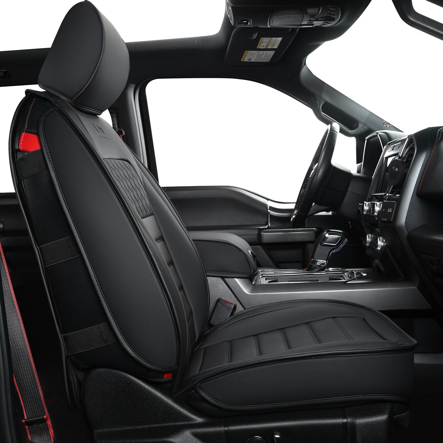 LUCKYMAN KLUBO Por F150 Faux-Ledaj Sidlokoj, Por F150 2009-2024 Super Crew Super Cab Regular Cab 2017-2023 Por F250 F350 F450 Super Duty Crew Cab