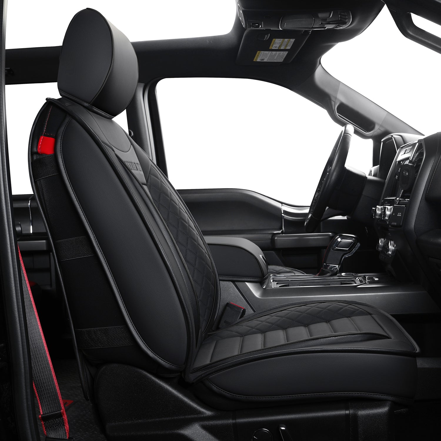 LUCKYMAN CLUB F150 Sidlokokovriloj Plena Aro kun Akvorezista Ledo, Aŭta Veturila Kusenkovrilo por Aŭtoj SUV Pick-up Kamiono Konvena por 2009 ĝis 2024 Ford F150 Carhartt kaj 2017 ĝis 2023 F250 F350 F450