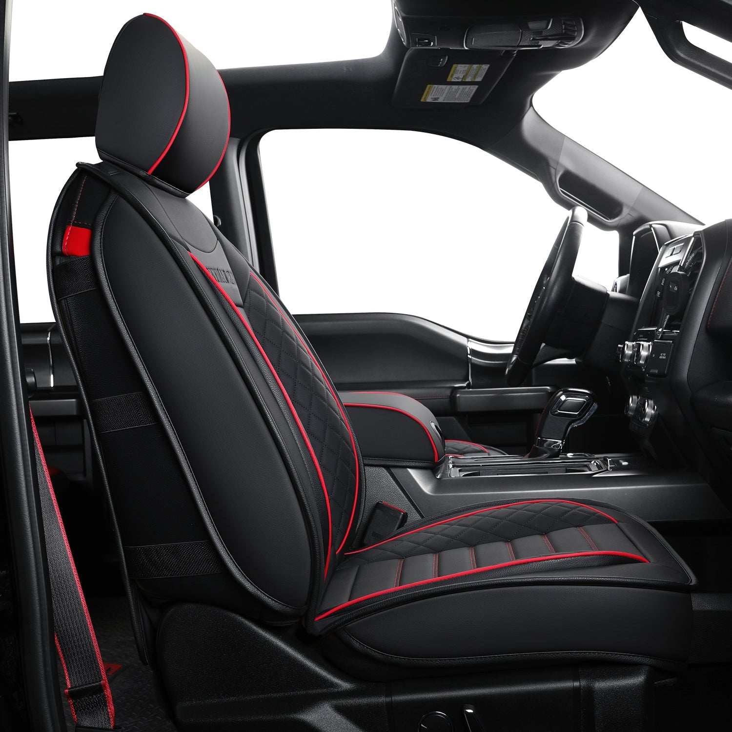 LUCKYMAN CLUB F150 Sidlokokovriloj Plena Aro kun Akvorezista Ledo, Aŭta Veturila Kusenkovrilo por Aŭtoj SUV Pick-up Kamiono Konvena por 2009 ĝis 2024 Ford F150 Carhartt kaj 2017 ĝis 2023 F250 F350 F450