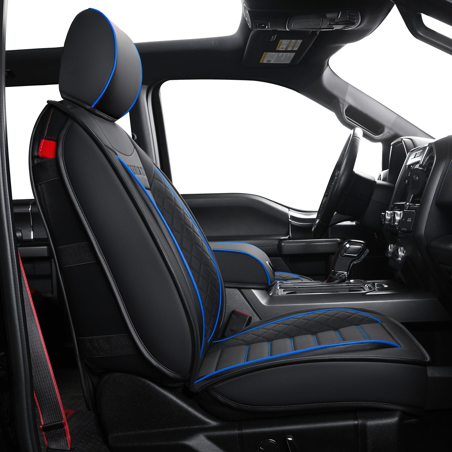 LUCKYMAN CLUB F150 Sidlokokovriloj Plena Aro kun Akvorezista Ledo, Aŭta Veturila Kusenkovrilo por Aŭtoj SUV Pick-up Kamiono Konvena por 2009 ĝis 2024 Ford F150 Carhartt kaj 2017 ĝis 2023 F250 F350 F450