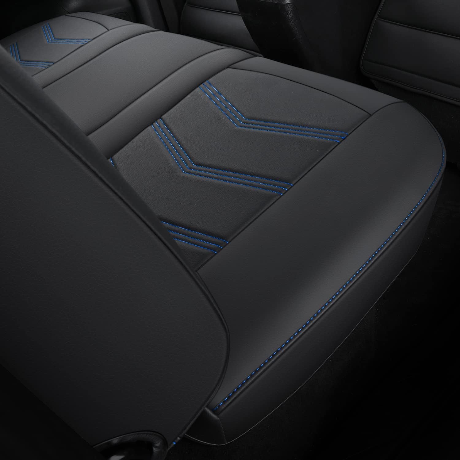 LUCKYMAN CLUB 2005-2025 Tacoma Seat Covers Full Set Waterproof leather for Tacoma Double/Crew Cab SR SR5 TRD Sport TRD Off-Road PreRunner Trims, with Waterproof Faux Leather All-enveloping, four seasons general, wear-resistant and scratch-resistant