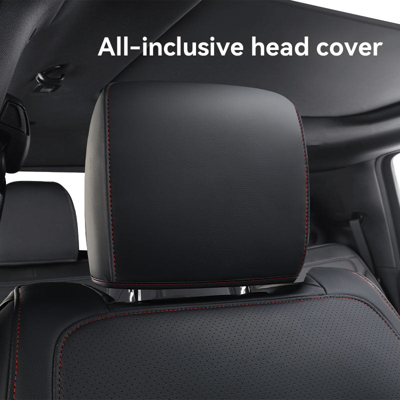 LUCKYMANCLUB Sitzbezüge für Dodge Ram 1500, 2019–2024, 1500/2500/3500 Crew Cab, wasserdichte Sitzbezüge, komplettes Set, maßgeschneiderte Passform, Ram Bighorn Laramie Limited Rebel Longhorn Pickup mit 4/6 geteilter Rücksitzbank