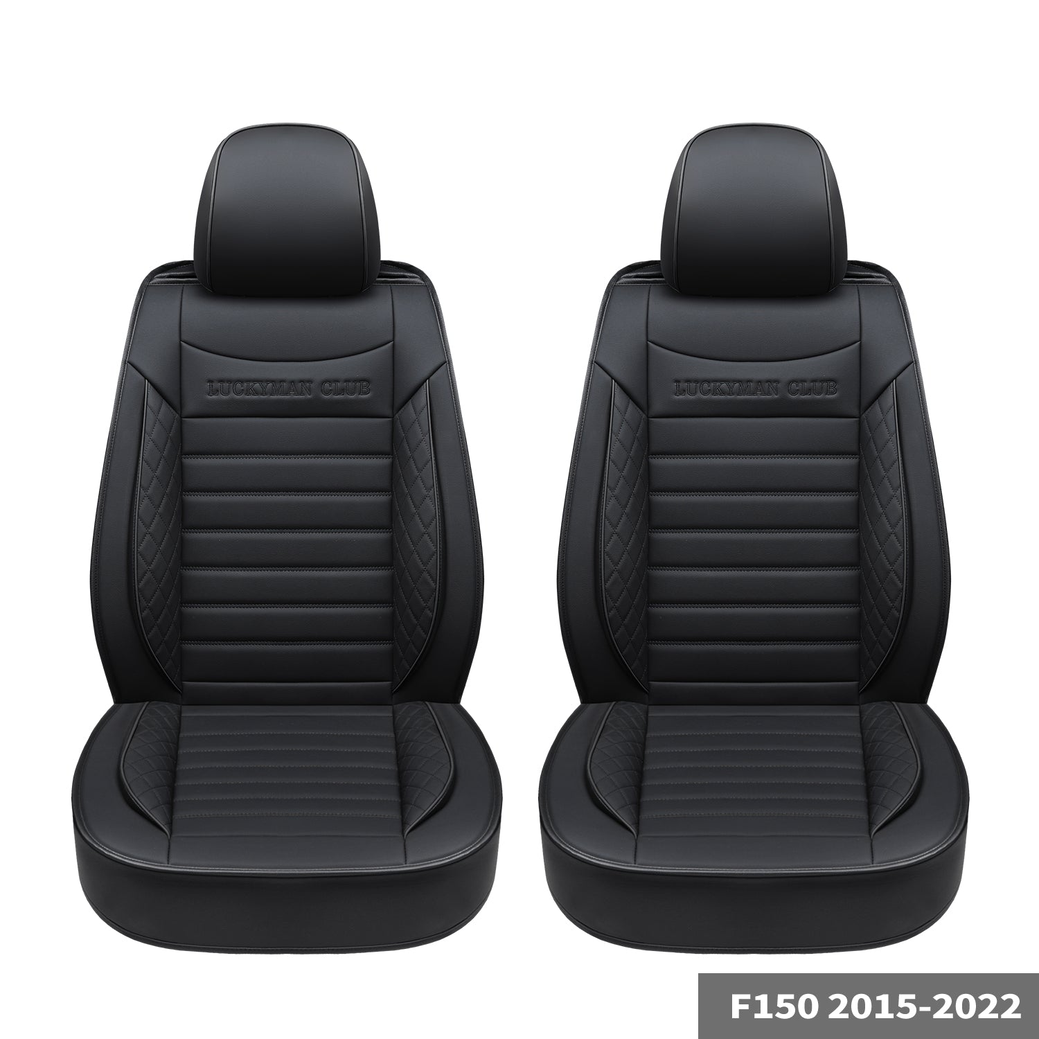 LUCKYMAN CLUB F150 Sidlokokovriloj Plena Aro kun Akvorezista Ledo, Aŭta Veturila Kusenkovrilo por Aŭtoj SUV Pick-up Kamiono Konvena por 2009 ĝis 2024 Ford F150 Carhartt kaj 2017 ĝis 2023 F250 F350 F450