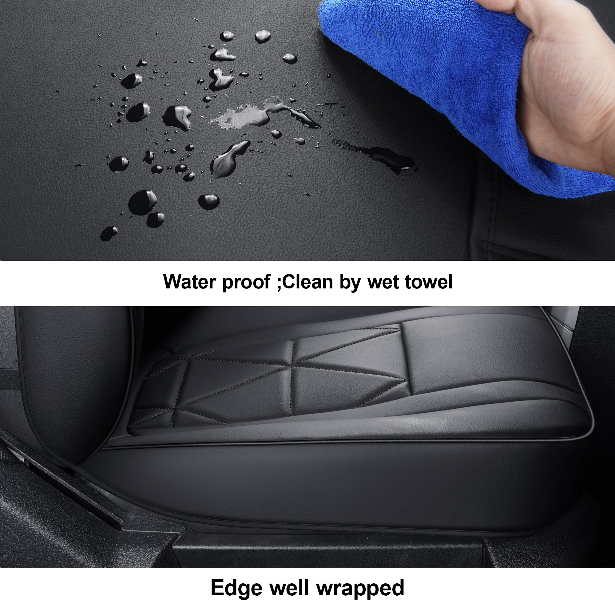 LUCKYMAN CLUB Ford F150 Seat Covers,For 2009-2014 F150 CrewCab 2011-2016 F250 F350 Waterproof faux leather All seasons are good Free delivery