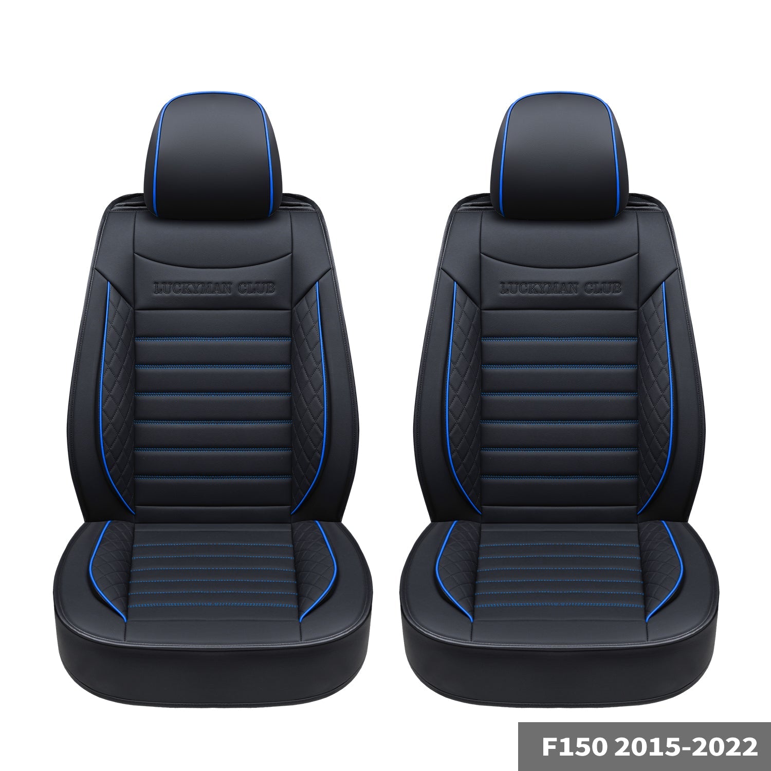 LUCKYMAN CLUB F150 Sidlokokovriloj Plena Aro kun Akvorezista Ledo, Aŭta Veturila Kusenkovrilo por Aŭtoj SUV Pick-up Kamiono Konvena por 2009 ĝis 2024 Ford F150 Carhartt kaj 2017 ĝis 2023 F250 F350 F450