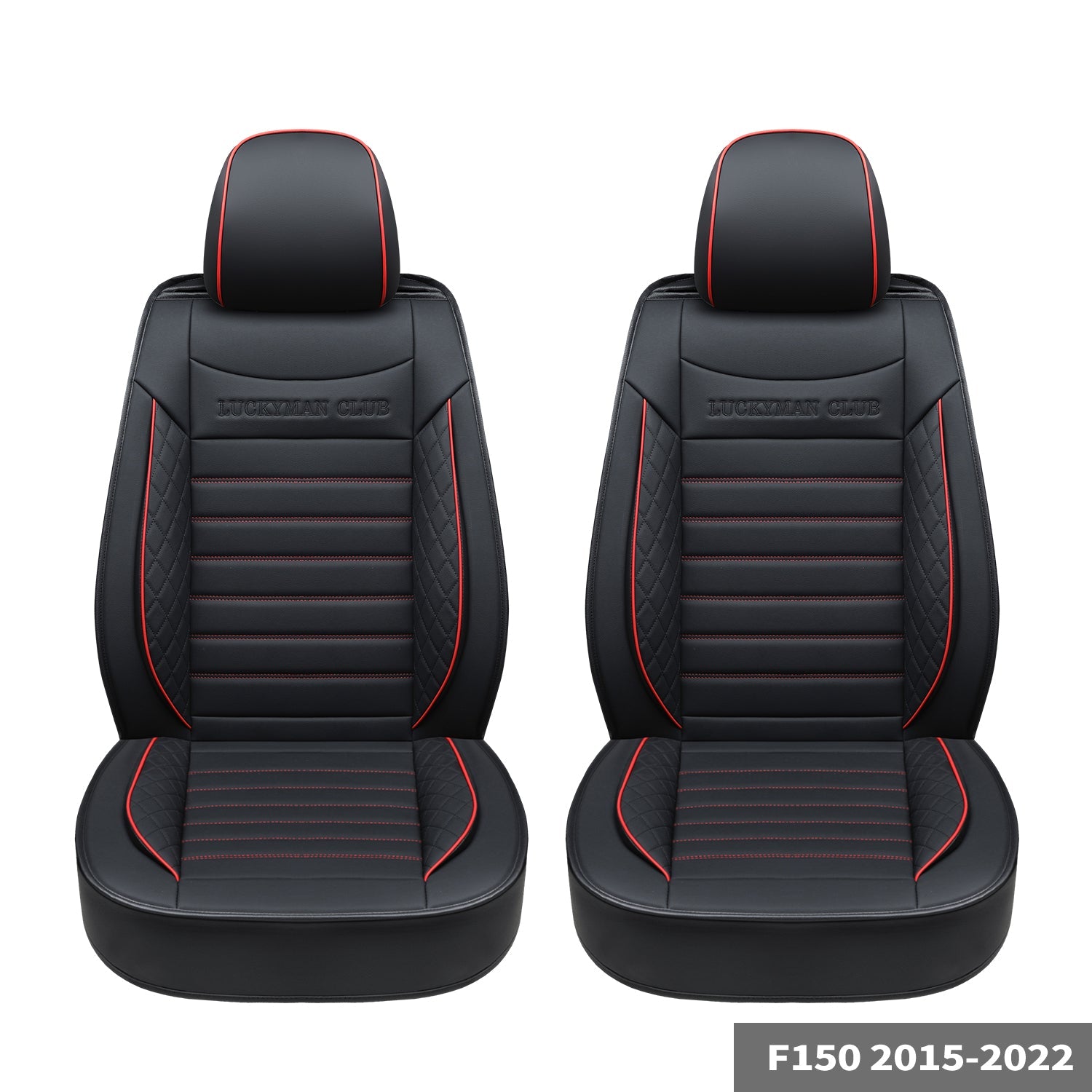 LUCKYMAN CLUB F150 Sidlokokovriloj Plena Aro kun Akvorezista Ledo, Aŭta Veturila Kusenkovrilo por Aŭtoj SUV Pick-up Kamiono Konvena por 2009 ĝis 2024 Ford F150 Carhartt kaj 2017 ĝis 2023 F250 F350 F450