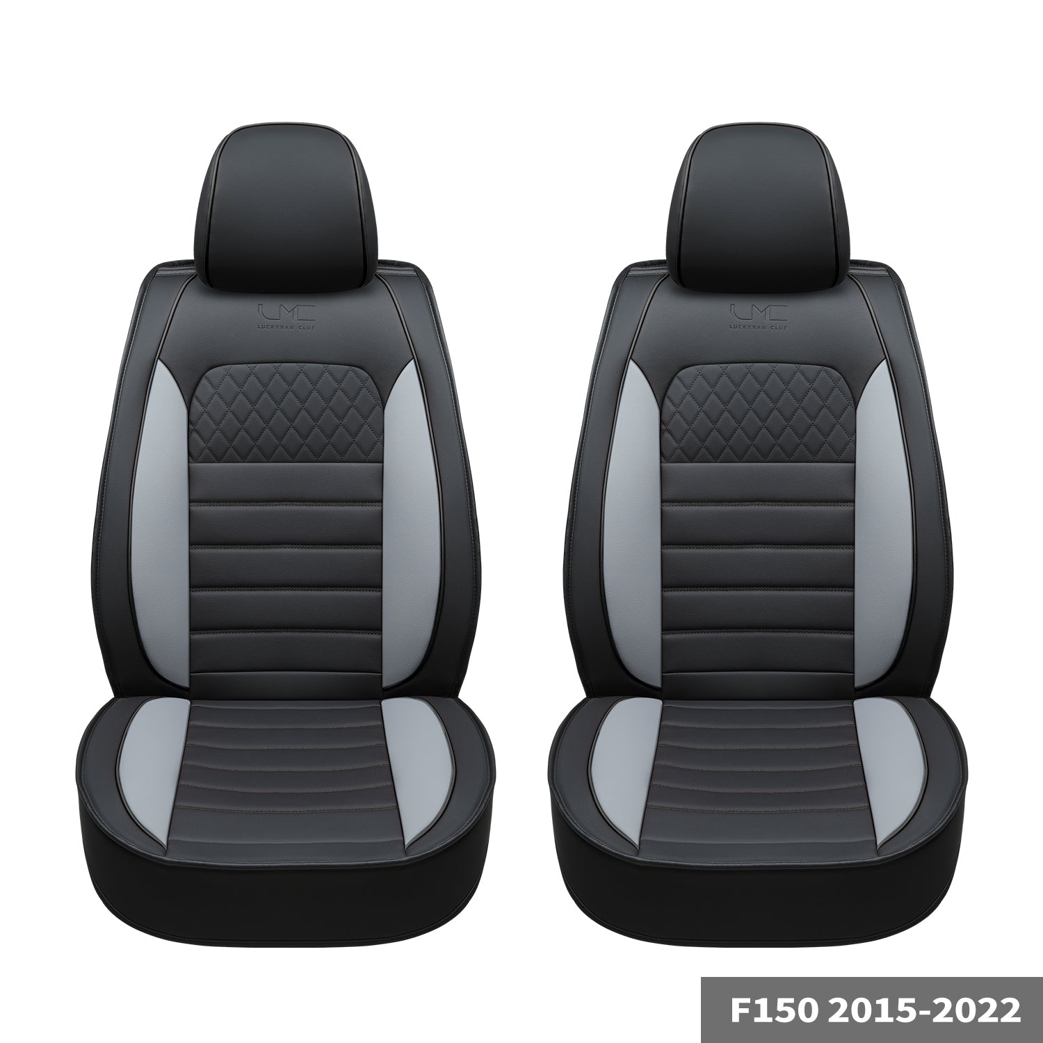 LUCKYMAN KLUBO Por F150 Faux-Ledaj Sidlokoj, Por F150 2009-2024 Super Crew Super Cab Regular Cab 2017-2023 Por F250 F350 F450 Super Duty Crew Cab