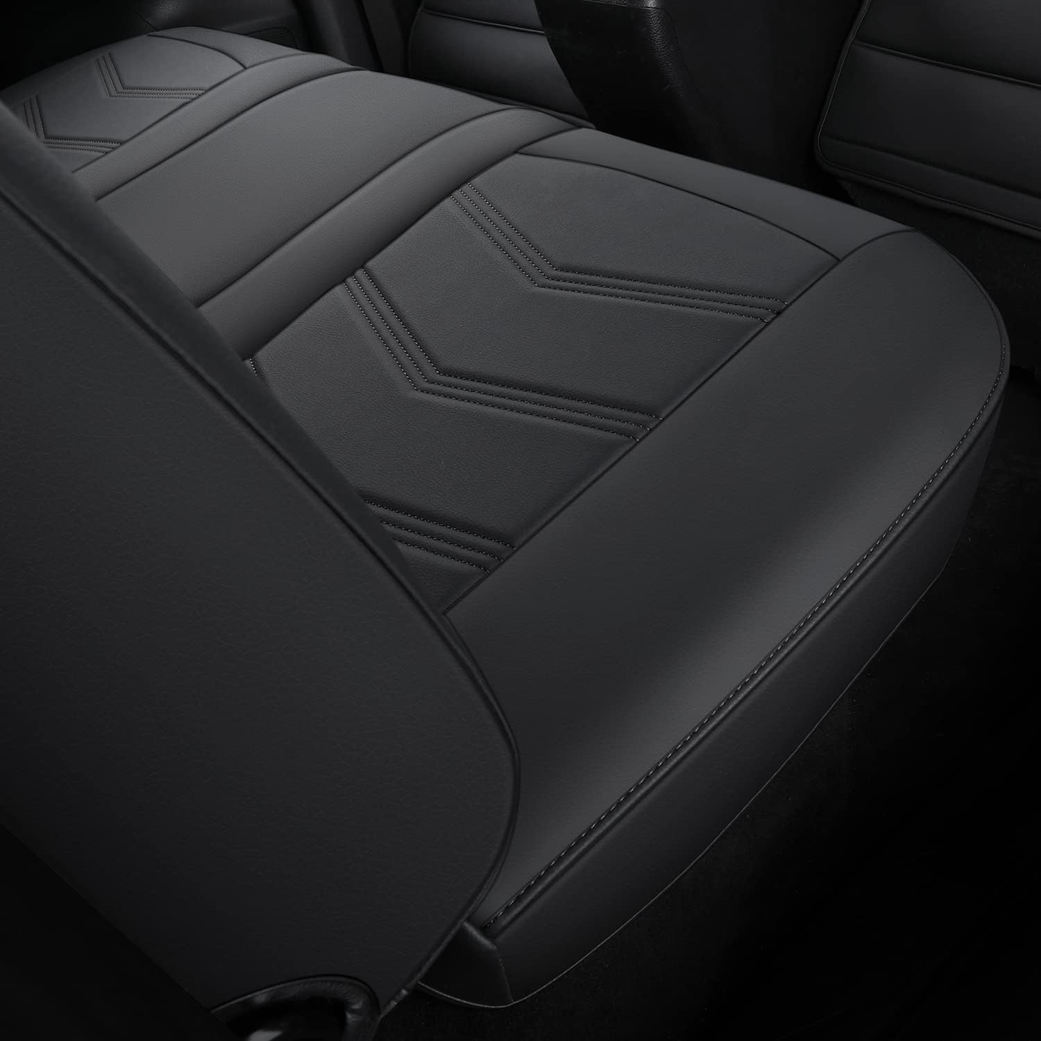 LUCKYMAN CLUB 2005-2025 Tacoma Seat Covers Full Set Waterproof leather for Tacoma Double/Crew Cab SR SR5 TRD Sport TRD Off-Road PreRunner Trims, with Waterproof Faux Leather All-enveloping, four seasons general, wear-resistant and scratch-resistant