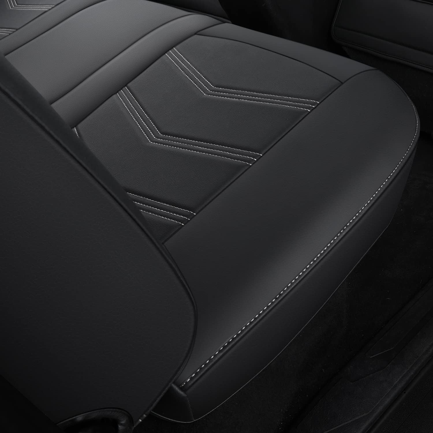 LUCKYMAN CLUB 2005-2025 Tacoma Seat Covers Full Set Waterproof leather for Tacoma Double/Crew Cab SR SR5 TRD Sport TRD Off-Road PreRunner Trims, with Waterproof Faux Leather All-enveloping, four seasons general, wear-resistant and scratch-resistant