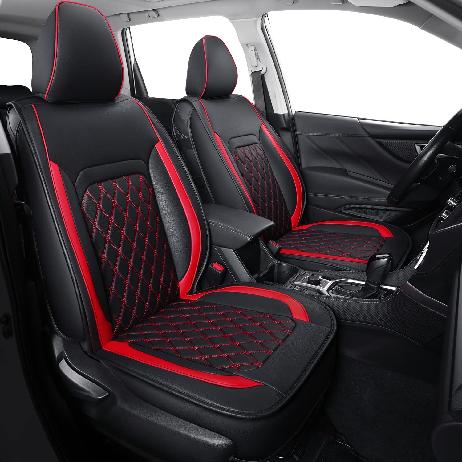 LUCKYMAN CLUB 2014-2025 Subaru/Forester Outback Custom Seat Covers Accessories Full Set Fit Premium Sport Wilderness Limited Touring Base with Waterproof FauxLeather