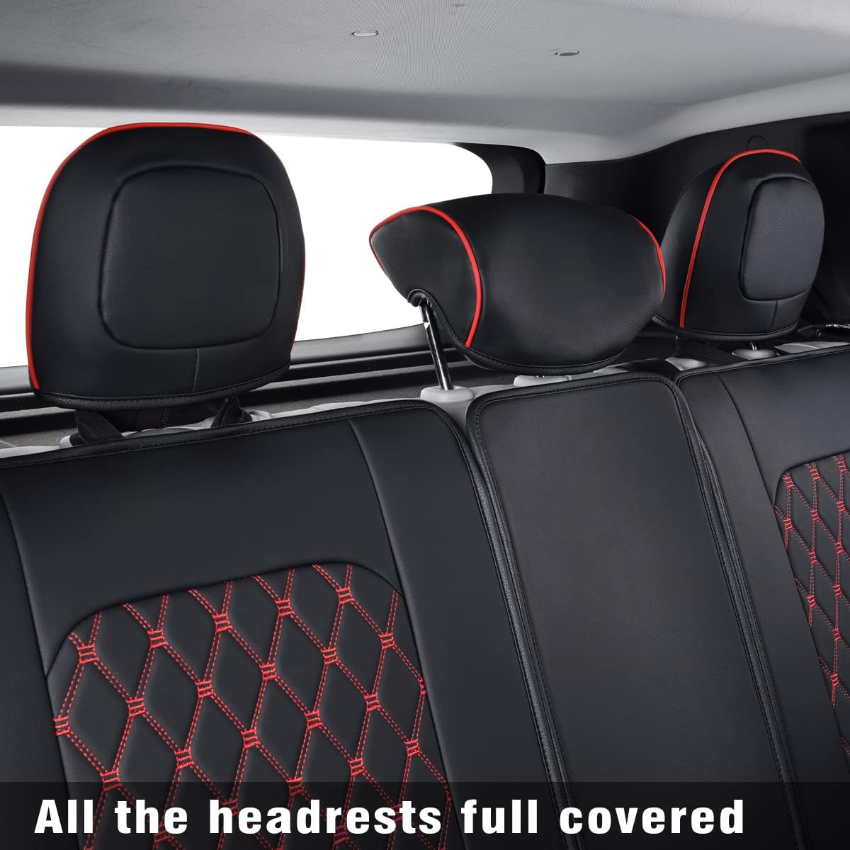 LUCKYMAN CLUB Renegade Seat Covers fit for 2015-2025 Renegade and 2017-2025 Compass with Water Proof Faux Leather