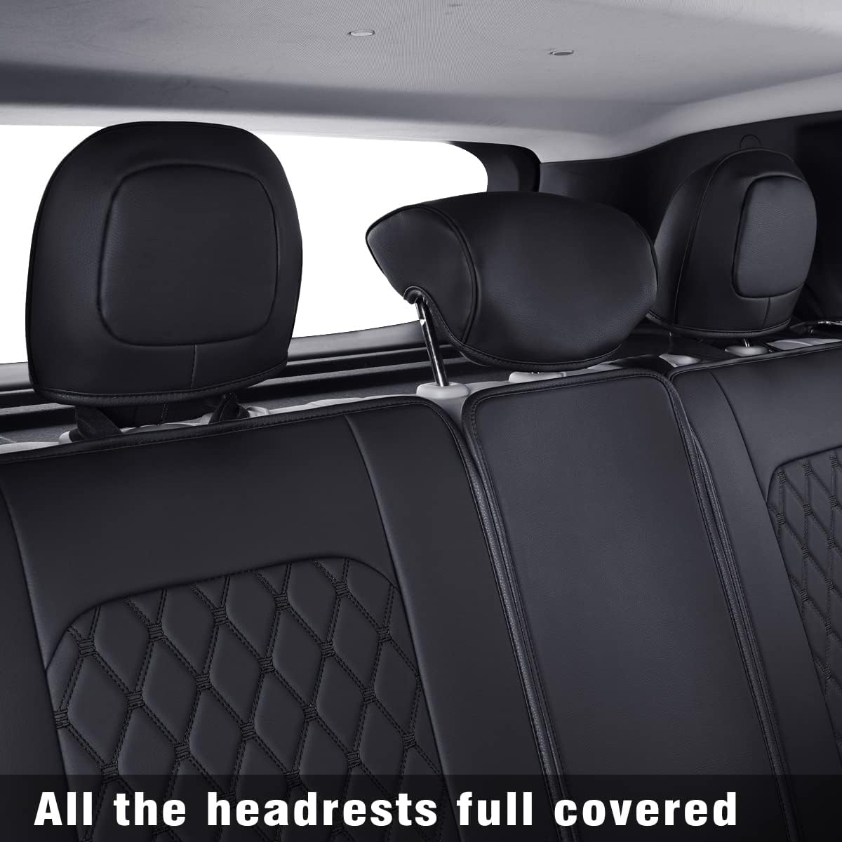 LUCKYMAN CLUB Renegade Seat Covers fit for 2015-2025 Renegade and 2017-2025 Compass with Water Proof Faux Leather