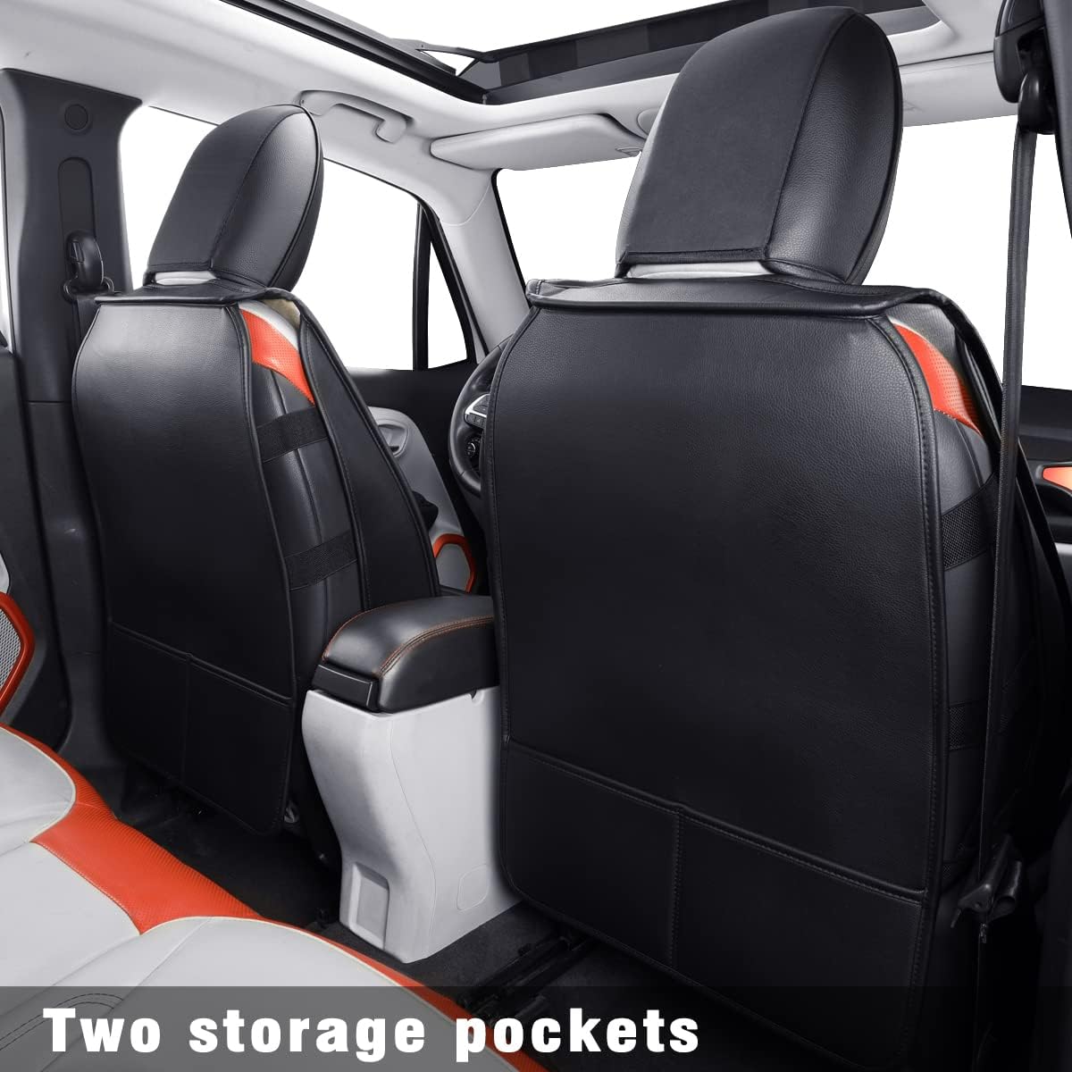 LUCKYMAN CLUB Renegade Seat Covers fit for 2015-2025 Renegade and 2017-2025 Compass with Water Proof Faux Leather