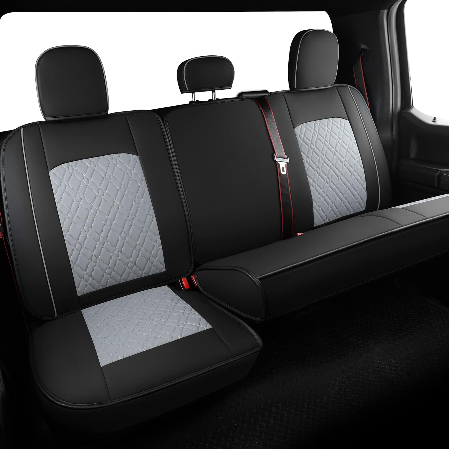 LUCKYMAN CLUB F150 Plena Seĝo Kovriloj, Konvenaj 2015-2024 Ford F150 kaj 2017-2024 F250 F350 F450