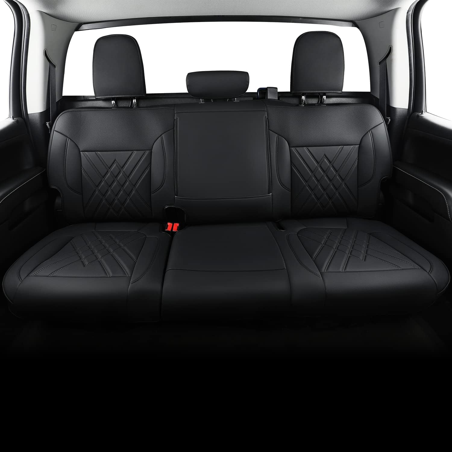 LUCKYMAN CLUB 2007-2025 Silverado seat covers Custom&Sierra 1500 2500 3500HD Trucks leather CustomSeat Covers Cars Pickups Full Set, Fit Trims Like LT,LTZ,RST