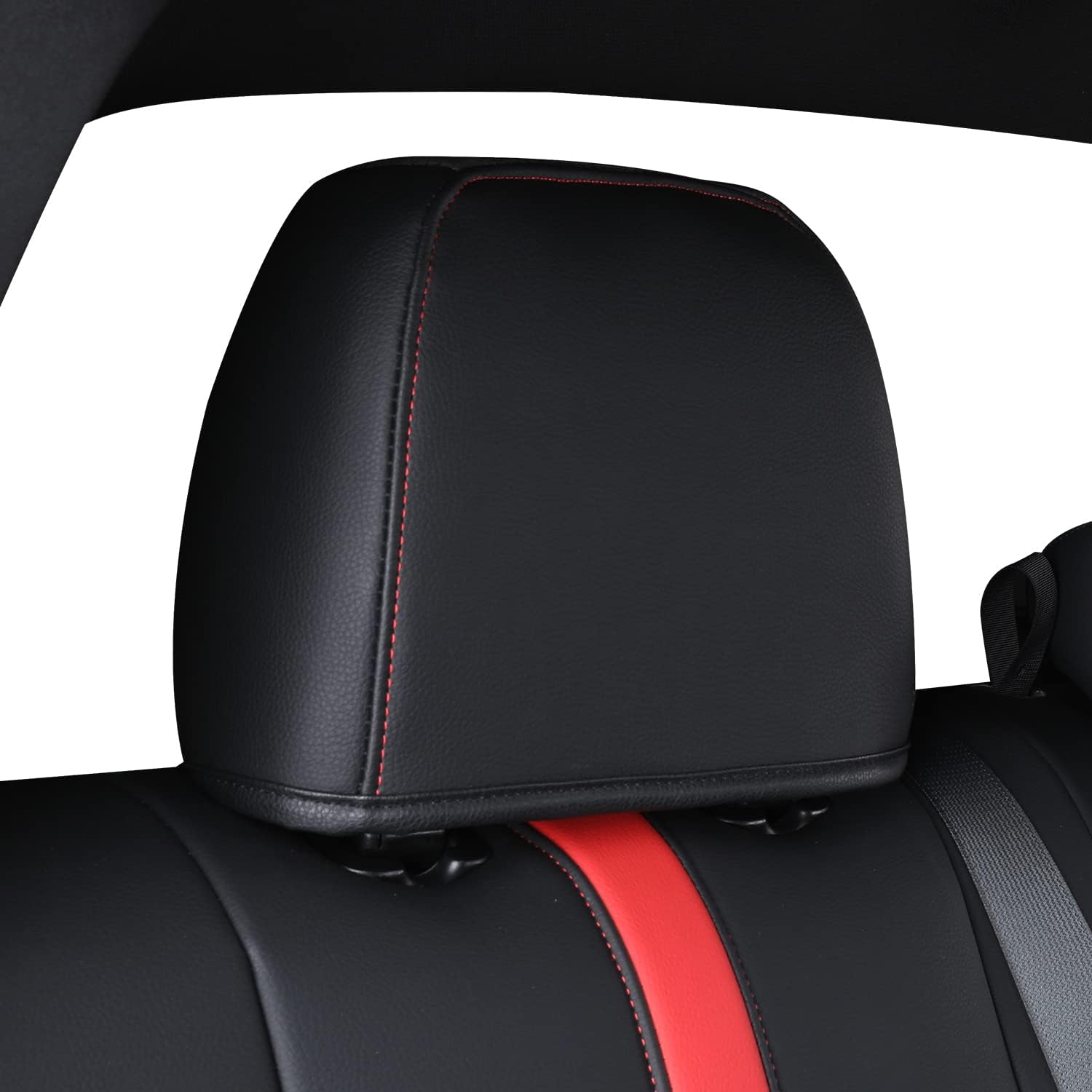 LUCKYMAN CLUB Tacoma Seat Covers, Custom fit 2016-2023 Faux Leather Tacoma SR SR5 TRD Sport TRD Off-Road PreRunner Crew Double Cab