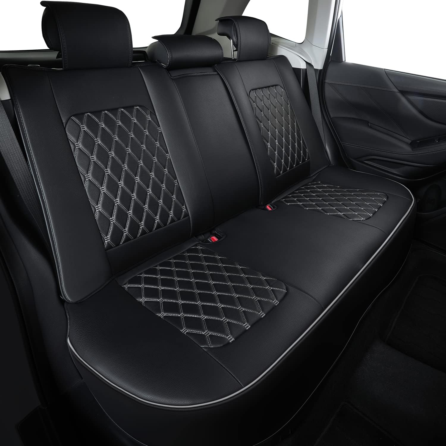 LUCKYMAN CLUB 2014-2025 Subaru/Forester Outback Custom Seat Covers Accessories Full Set Fit Premium Sport Wilderness Limited Touring Base with Waterproof FauxLeather