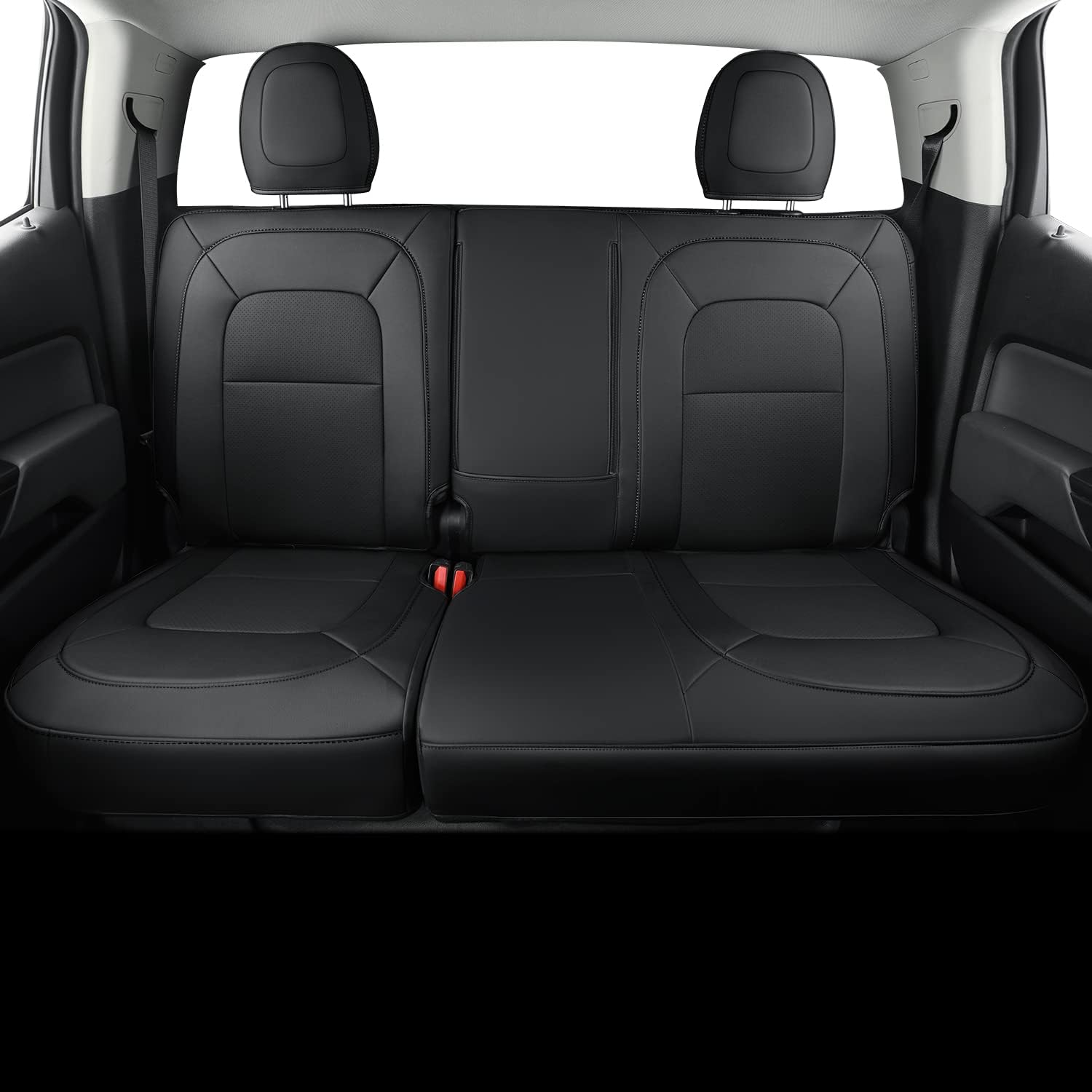 LUCKYMAN CLUB Chevy Colorado Seat Covers Full Set,fit for 2015-2025 Colorado Canyon Crew Cab Z71 LT ZR2 Work Truck with Water Proof Faux Leather