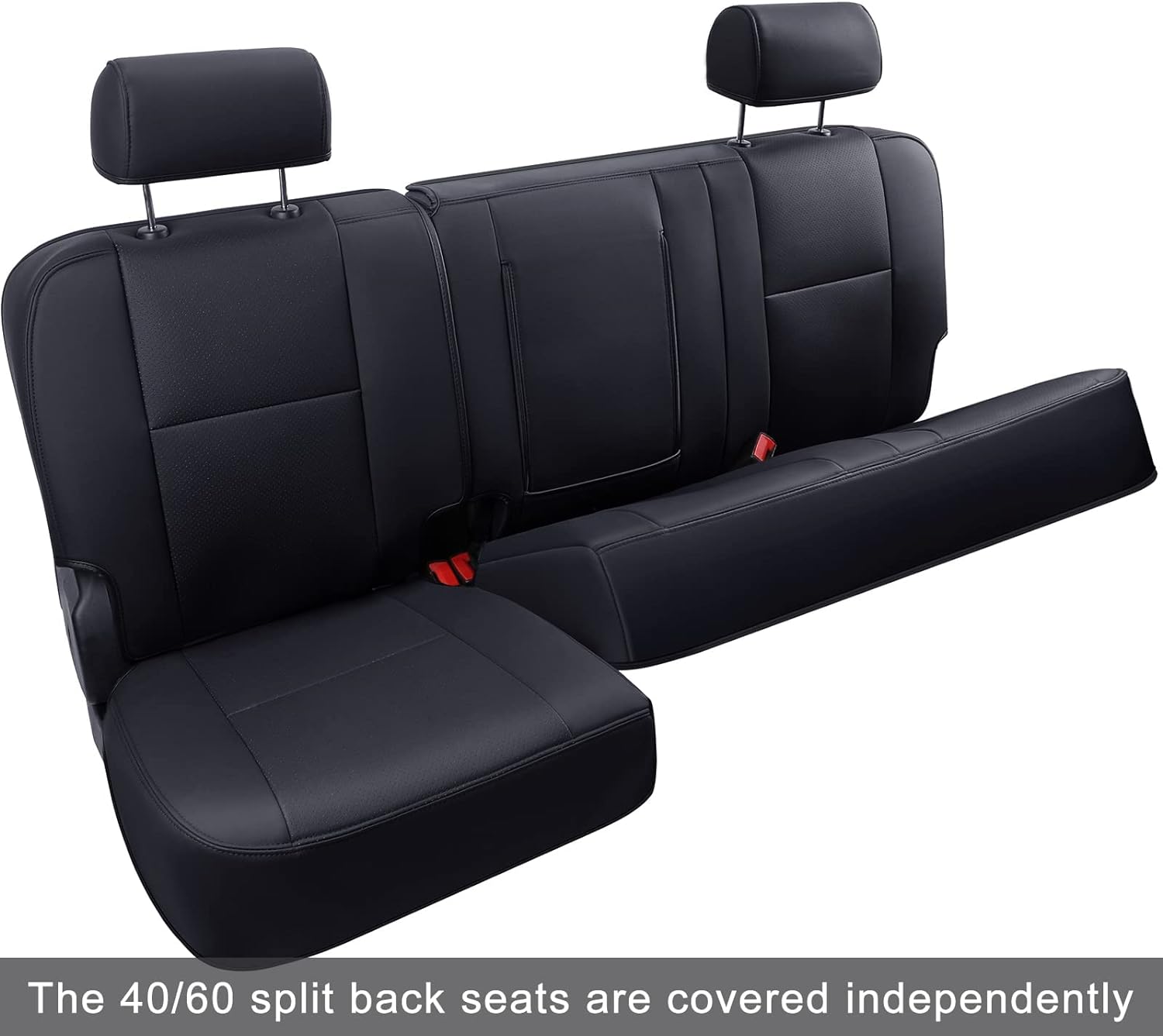 LUCKYMAN CLUB Custom Silverado Seat Covers 2007-2025 Chevrolet Silverado Sierra 1500/2500HD/3500HD crew, all-covered seat covers,dual, extended cab, waterproof leather, , all seasons