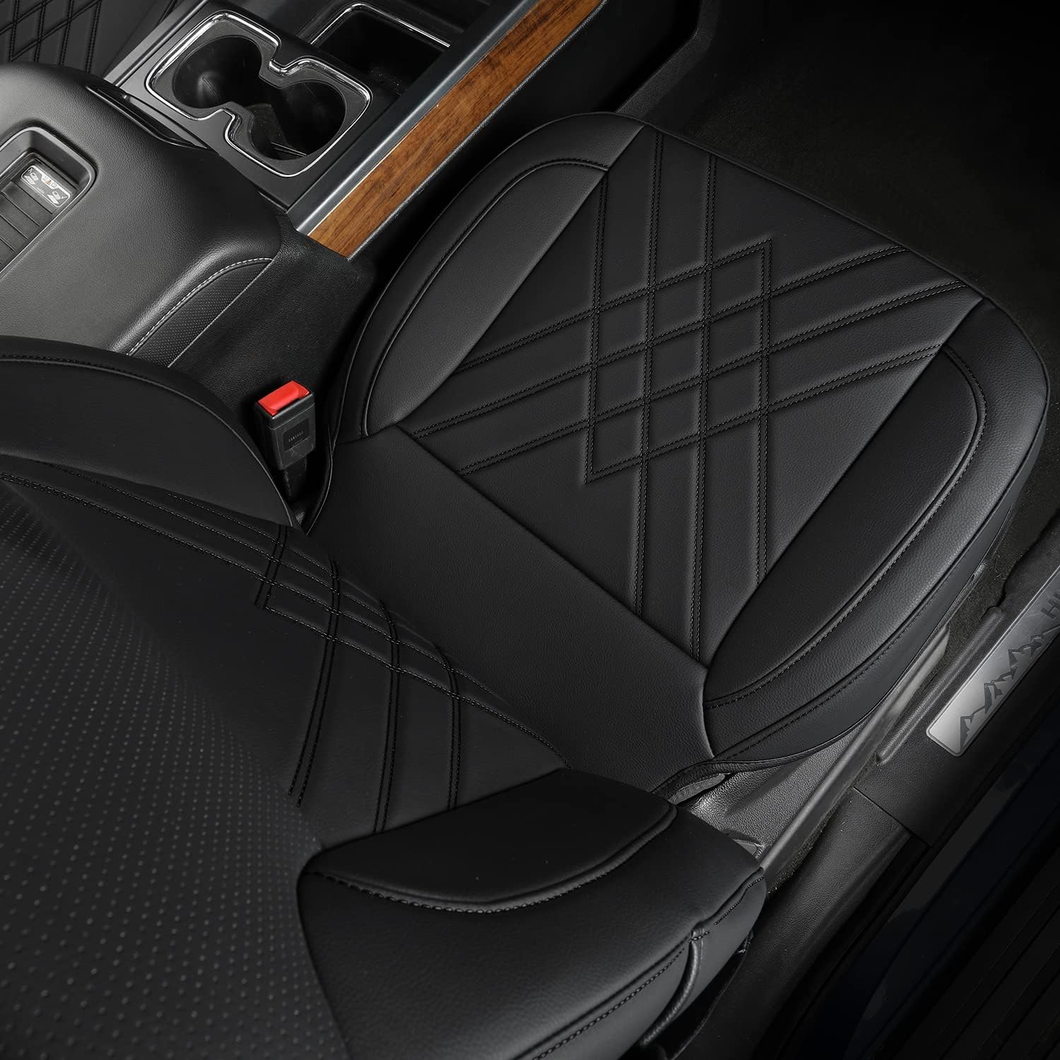 LUCKYMAN CLUB 2007-2025 Silverado seat covers Custom&Sierra 1500 2500 3500HD Trucks leather CustomSeat Covers Cars Pickups Full Set, Fit Trims Like LT,LTZ,RST