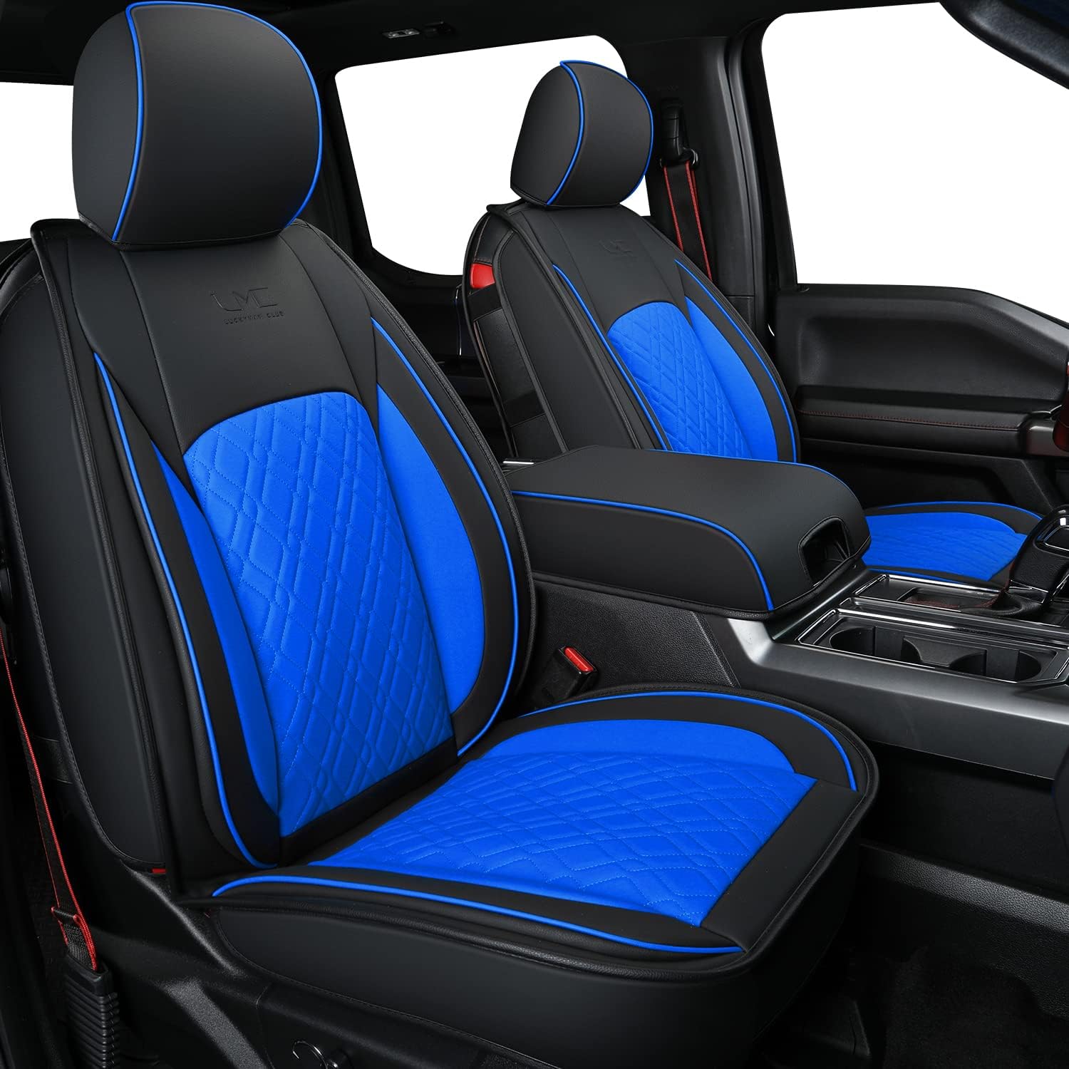 LUCKYMAN CLUB F150 Plena Seĝo Kovriloj, Konvenaj 2015-2024 Ford F150 kaj 2017-2024 F250 F350 F450