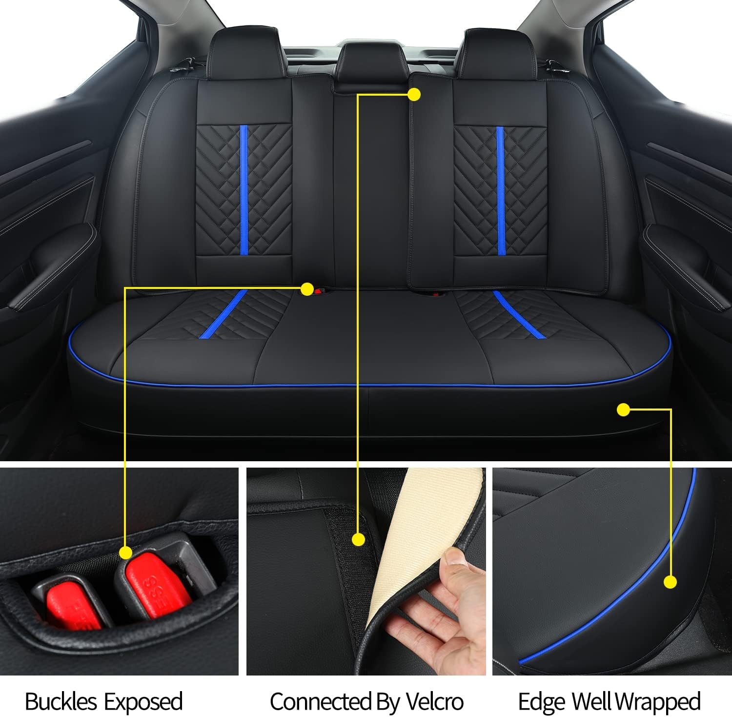 LUCKYMAN CLUB Altima Seat Covers, fit for 2013-2025 Nissan Altima S SR SV SL Platinum Sedan with Water Proof Faux Leather