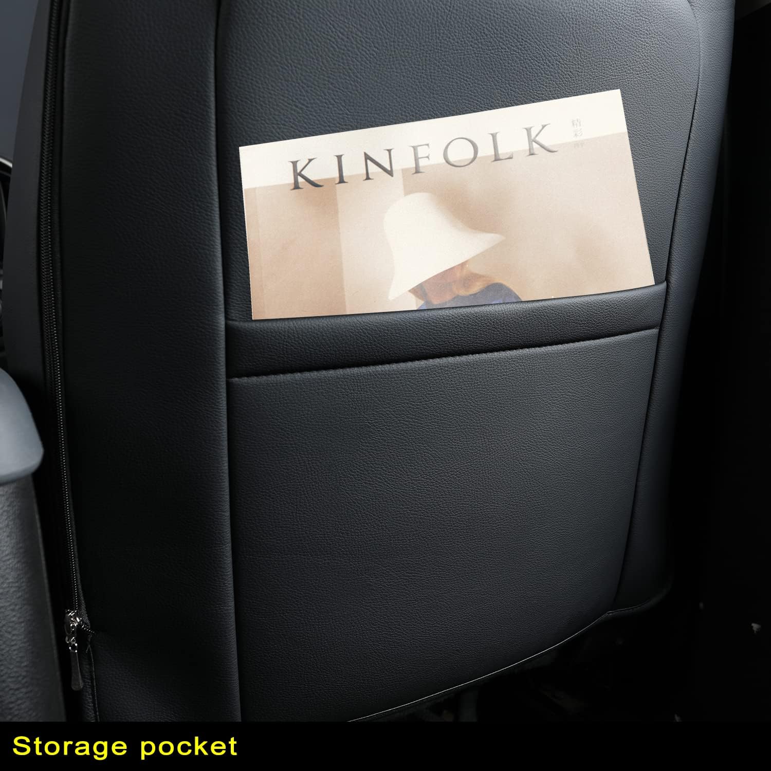 LUCKYMAN CLUB Chevy Colorado Seat Covers Full Set,fit for 2015-2025 Colorado Canyon Crew Cab Z71 LT ZR2 Work Truck with Water Proof Faux Leather