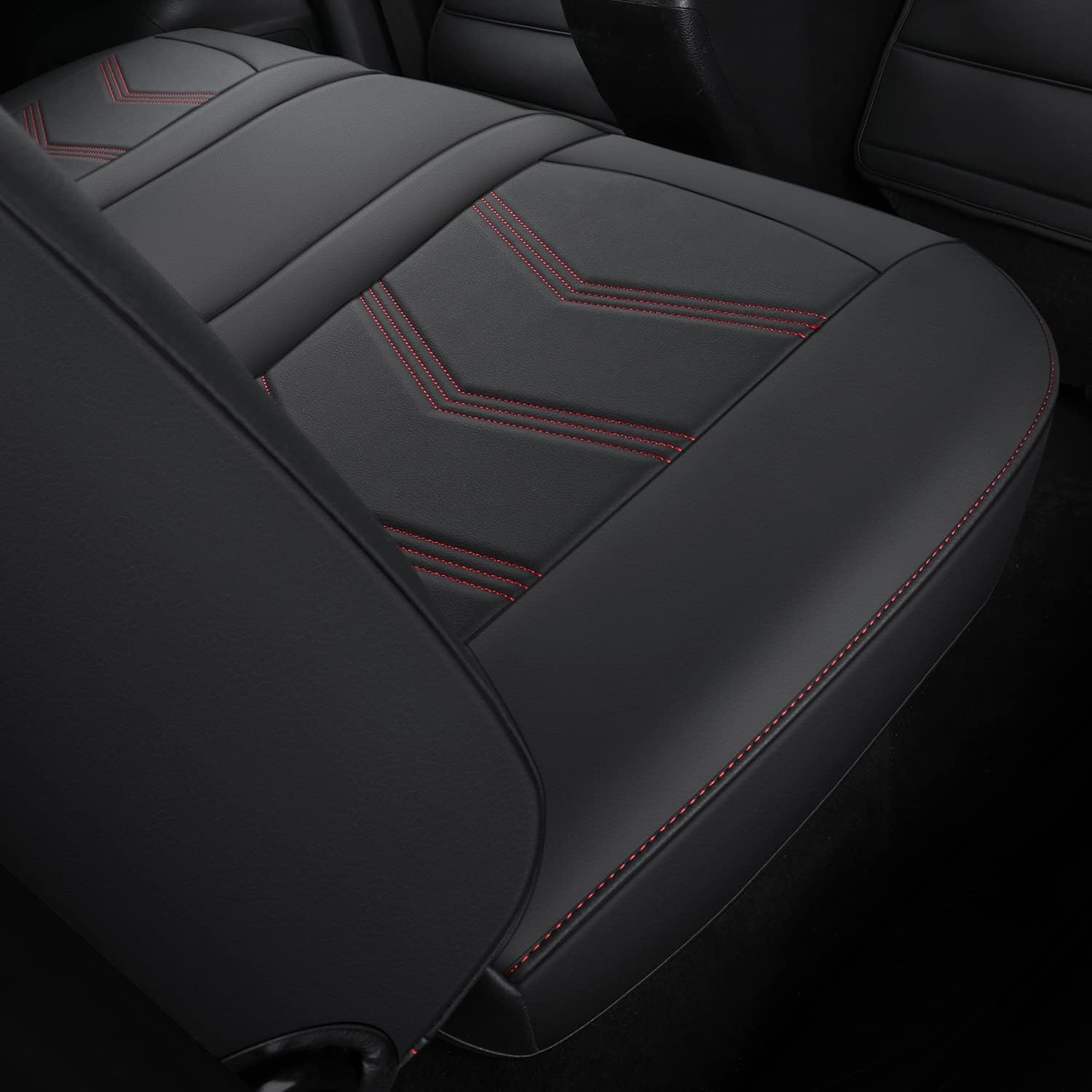 LUCKYMAN CLUB 2005-2025 Tacoma Seat Covers Full Set Waterproof leather for Tacoma Double/Crew Cab SR SR5 TRD Sport TRD Off-Road PreRunner Trims, with Waterproof Faux Leather All-enveloping, four seasons general, wear-resistant and scratch-resistant