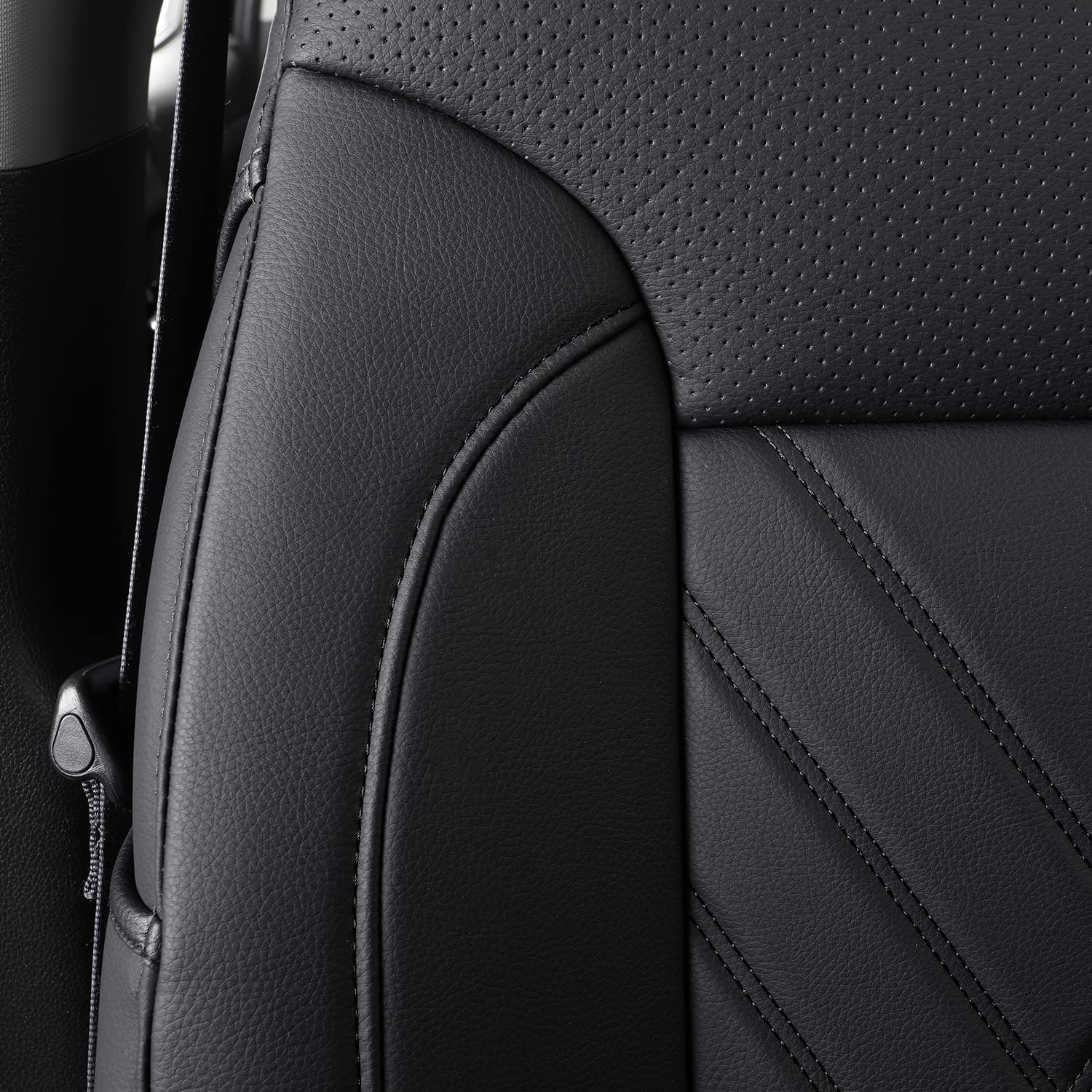 LUCKYMAN CLUB 2007-2025 Silverado seat covers Custom&Sierra 1500 2500 3500HD Trucks leather CustomSeat Covers Cars Pickups Full Set, Fit Trims Like LT,LTZ,RST