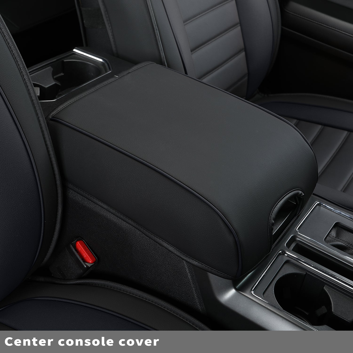 LUCKYMAN KLUBO Por F150 Faux-Ledaj Sidlokoj, Por F150 2009-2024 Super Crew Super Cab Regular Cab 2017-2023 Por F250 F350 F450 Super Duty Crew Cab