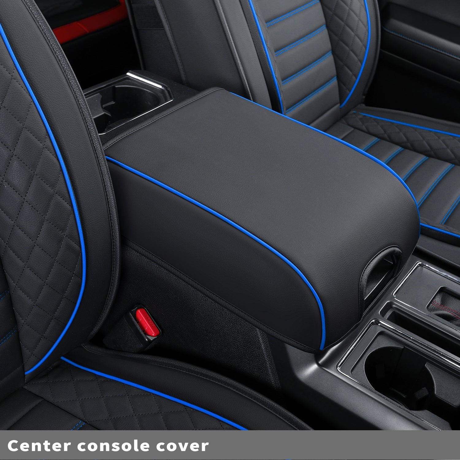 LUCKYMAN CLUB F150 Sidlokokovriloj Plena Aro kun Akvorezista Ledo, Aŭta Veturila Kusenkovrilo por Aŭtoj SUV Pick-up Kamiono Konvena por 2009 ĝis 2024 Ford F150 Carhartt kaj 2017 ĝis 2023 F250 F350 F450