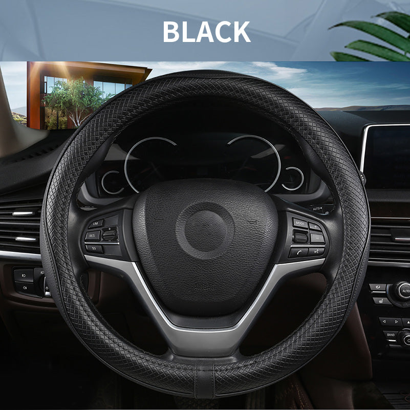 LUCKYMAN CLUB Customized Auto Car Steering Wheel Cover for Ford F-150, F-250, F-350, Expedition