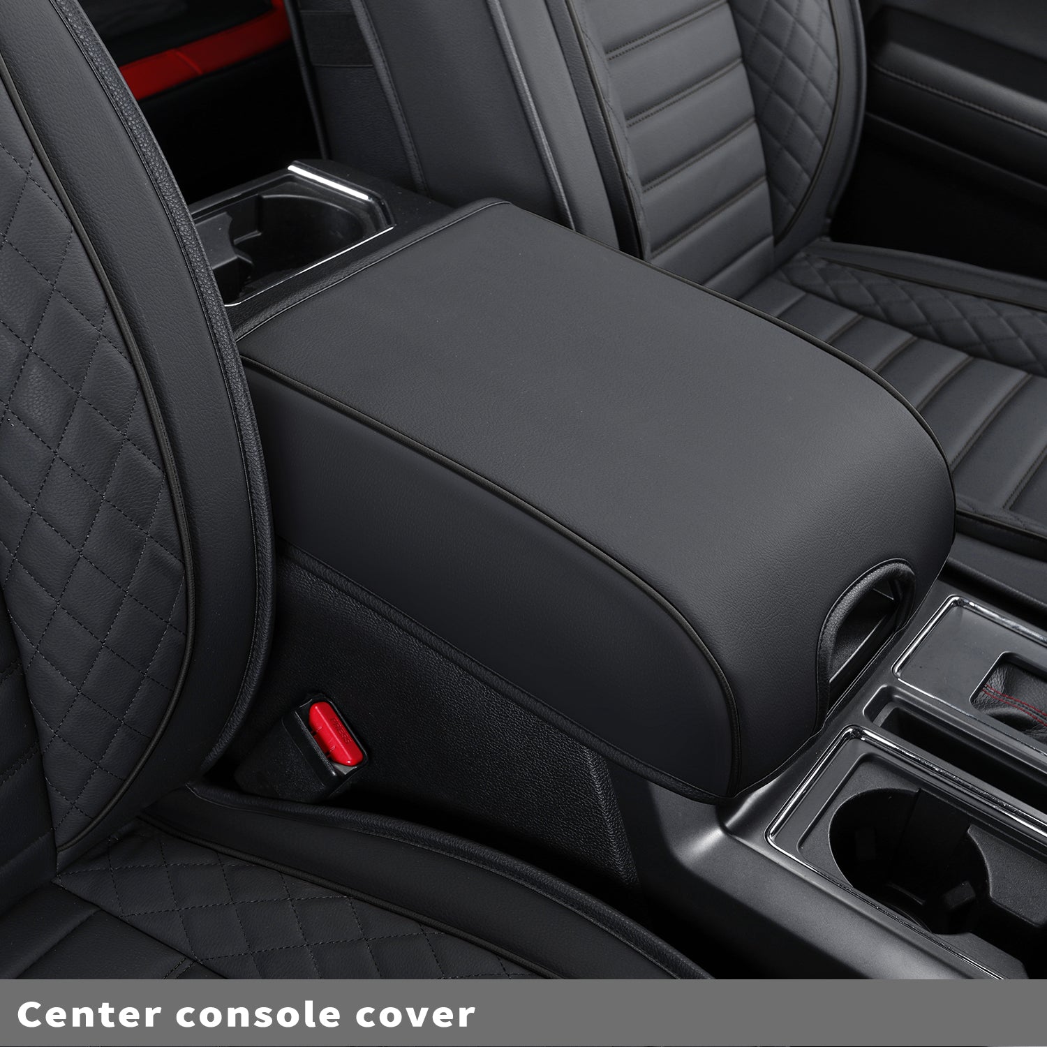 LUCKYMAN CLUB F150 Sidlokokovriloj Plena Aro kun Akvorezista Ledo, Aŭta Veturila Kusenkovrilo por Aŭtoj SUV Pick-up Kamiono Konvena por 2009 ĝis 2024 Ford F150 Carhartt kaj 2017 ĝis 2023 F250 F350 F450