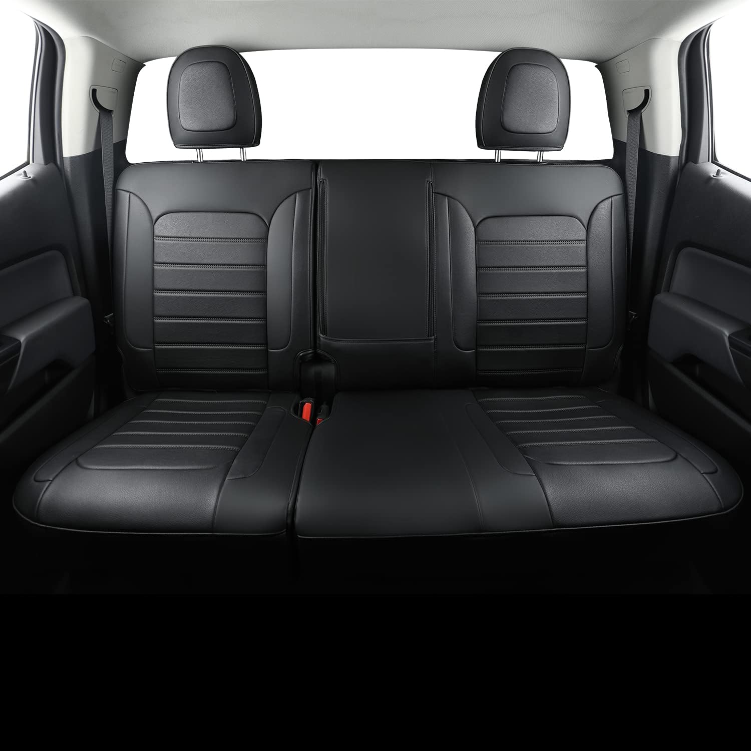 LUCKYMAN CLUB Colorado Seat Covers suitable for Chevrolet 2015-2025 Colorado Canyon cab Z71 LT ZR2 work truck and 2015-2024 GMC Canyon fully enclosed seat cover with waterproof faux leather