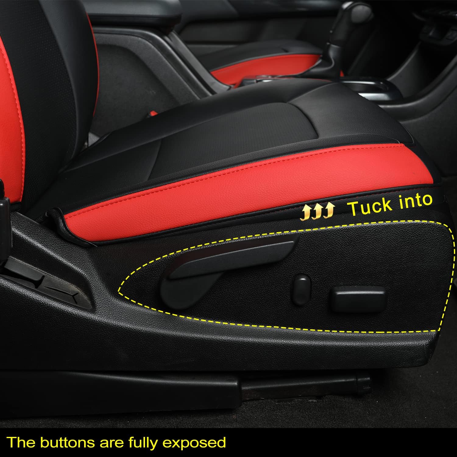 LUCKYMAN CLUB Chevy Colorado Seat Covers Full Set,fit for 2015-2025 Colorado Canyon Crew Cab Z71 LT ZR2 Work Truck with Water Proof Faux Leather