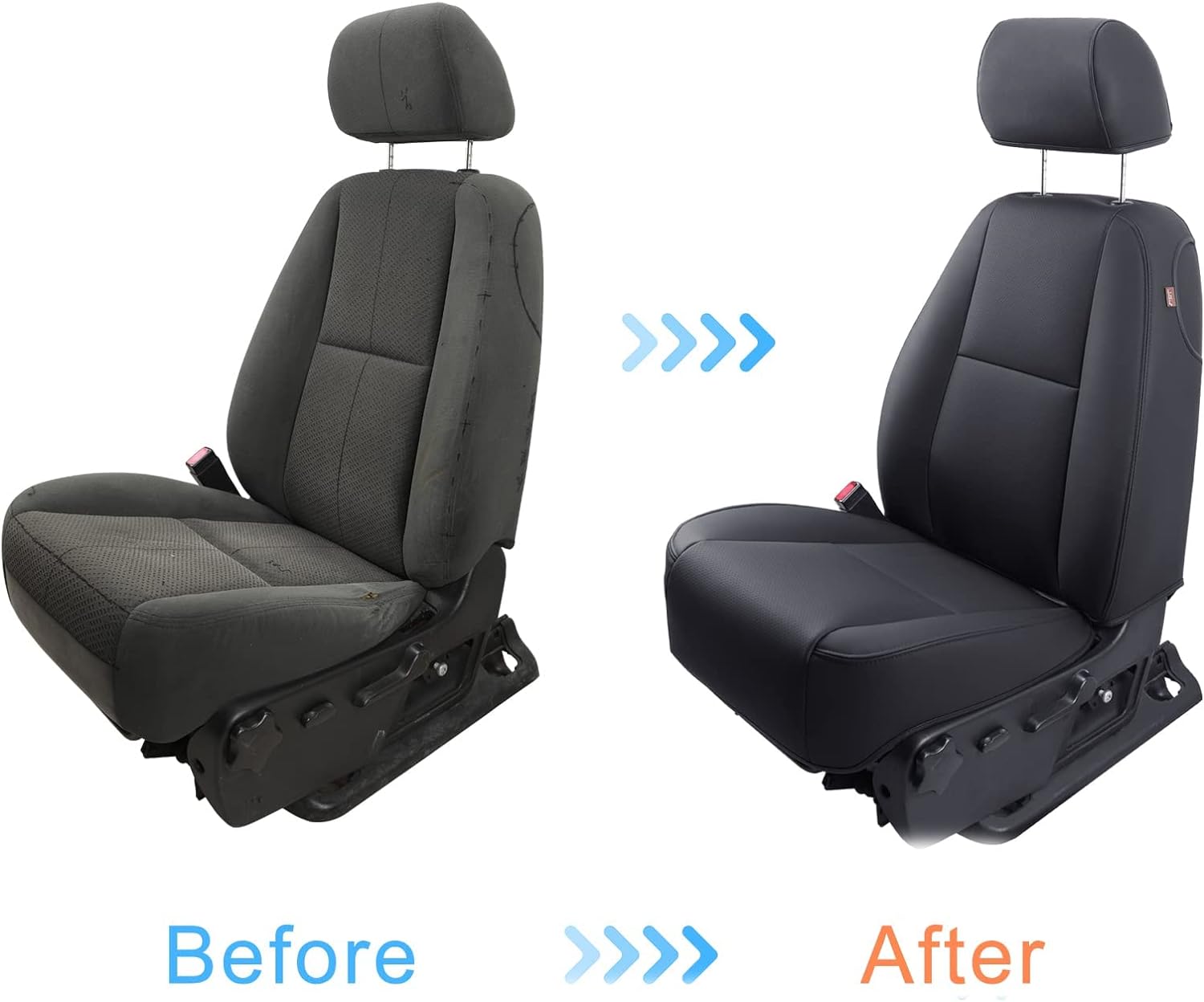 LUCKYMAN CLUB Custom Silverado Seat Covers 2007-2025 Chevrolet Silverado Sierra 1500/2500HD/3500HD crew, all-covered seat covers,dual, extended cab, waterproof leather, , all seasons