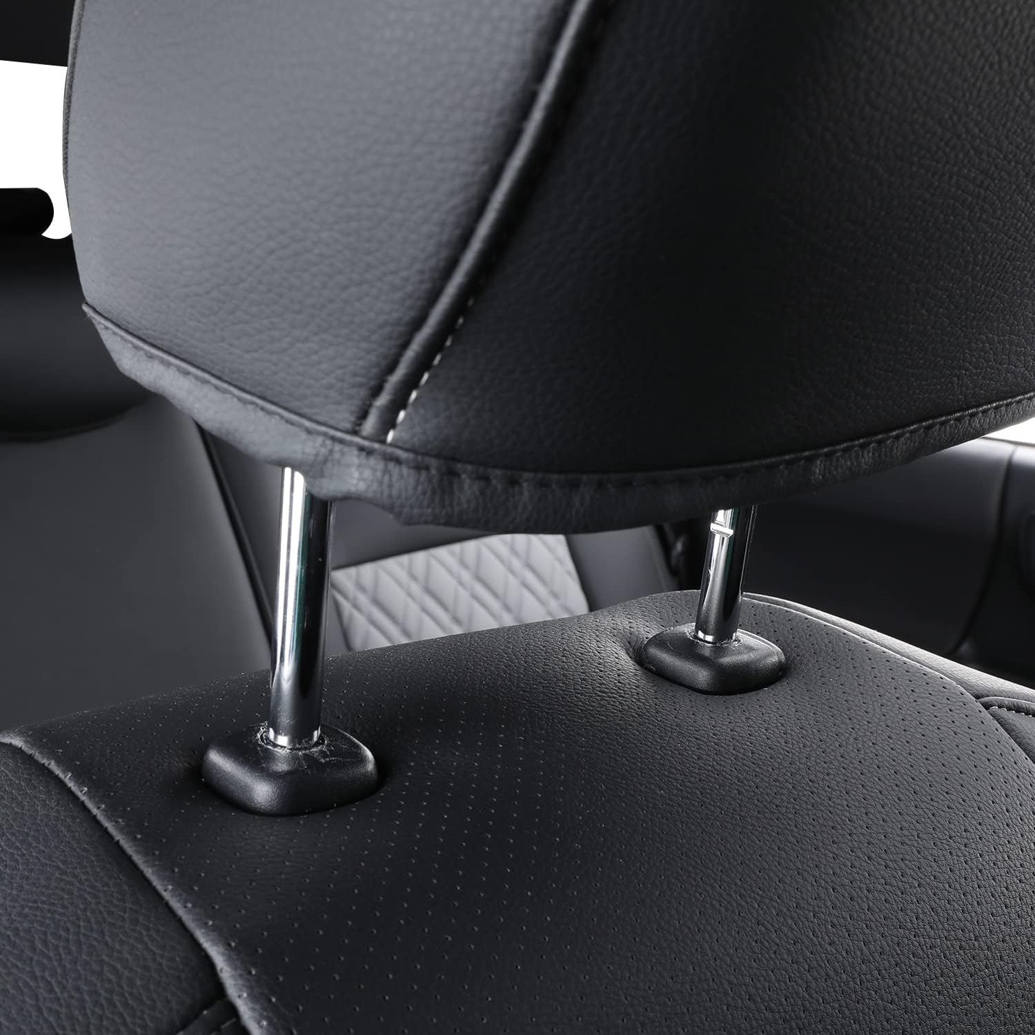 LUCKYMAN CLUB Tacoma Seat Covers, Fit for 2016-2025 Tacoma Crew Double Cab SR SR5 TRD Sport TRD Off-Road TRD PRO and SR SR5 TRD Sport TRD Off-Road TRD PRO Limited with Water Proof Faux Leather