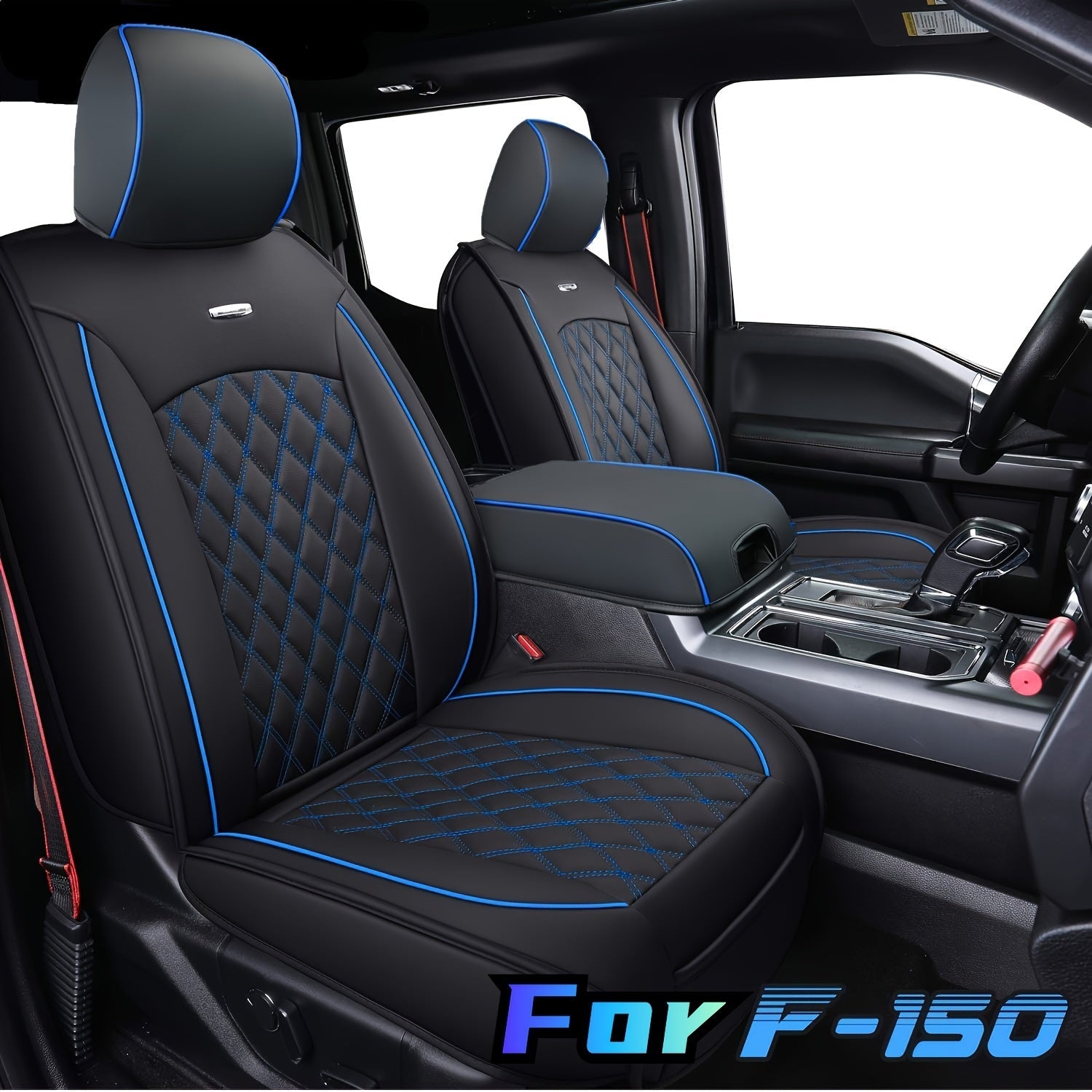 LUCKYMAN CLUB Ford F150 Sidlokovrilo por 2015-2024 F150 kaj 2017-2024 F250 F350 F450 Super Duty Crew Cab Pickups Falsa ledo