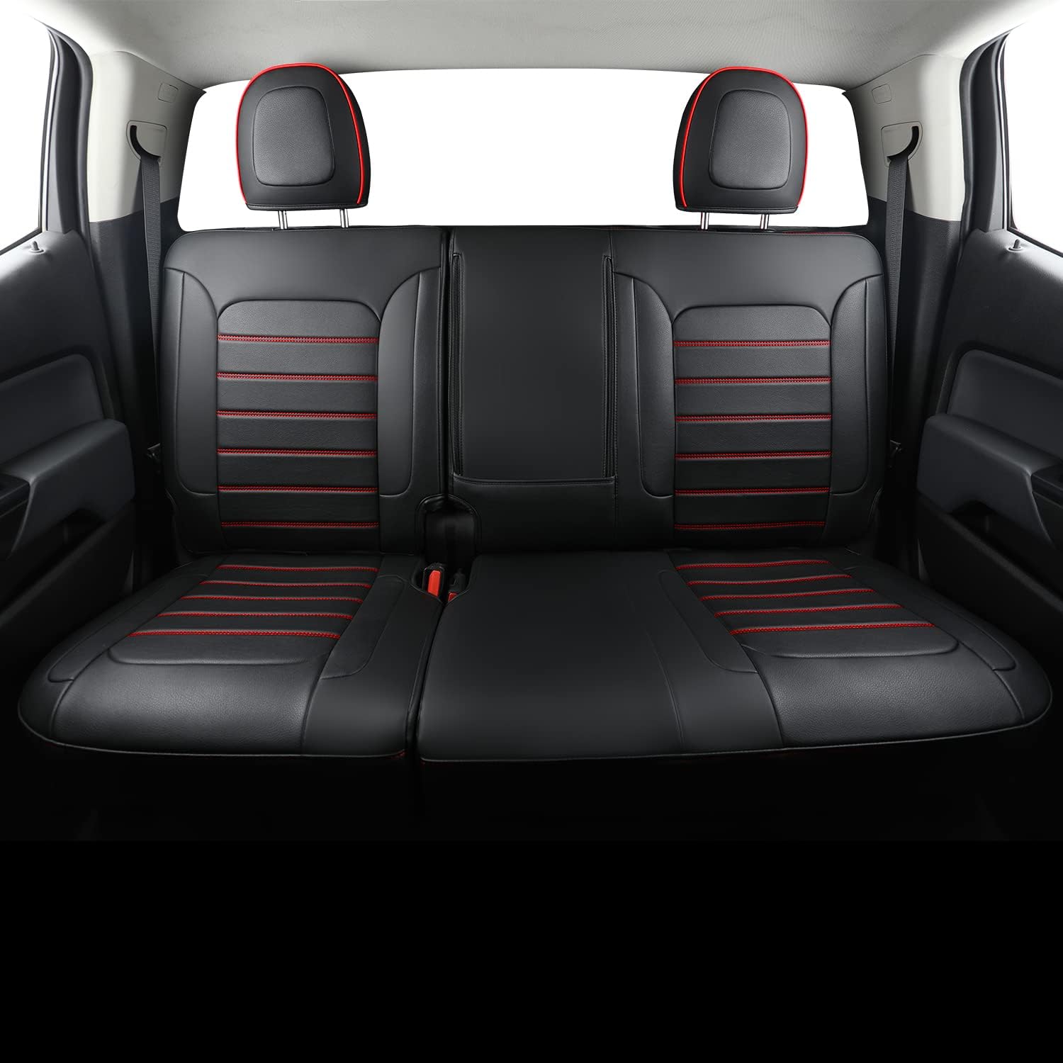 LUCKYMAN CLUB Colorado Seat Covers suitable for Chevrolet 2015-2025 Colorado Canyon cab Z71 LT ZR2 work truck and 2015-2024 GMC Canyon fully enclosed seat cover with waterproof faux leather