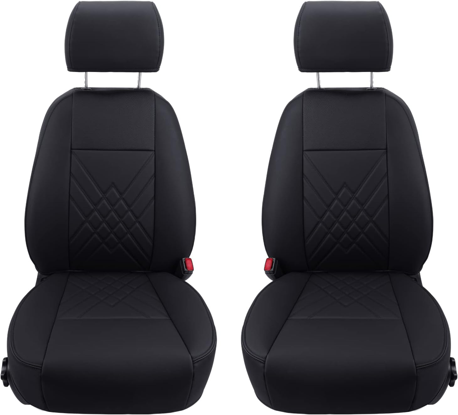 LUCKYMAN CLUB 2007-2025 Silverado seat covers Custom&Sierra 1500 2500 3500HD Trucks leather CustomSeat Covers Cars Pickups Full Set, Fit Trims Like LT,LTZ,RST