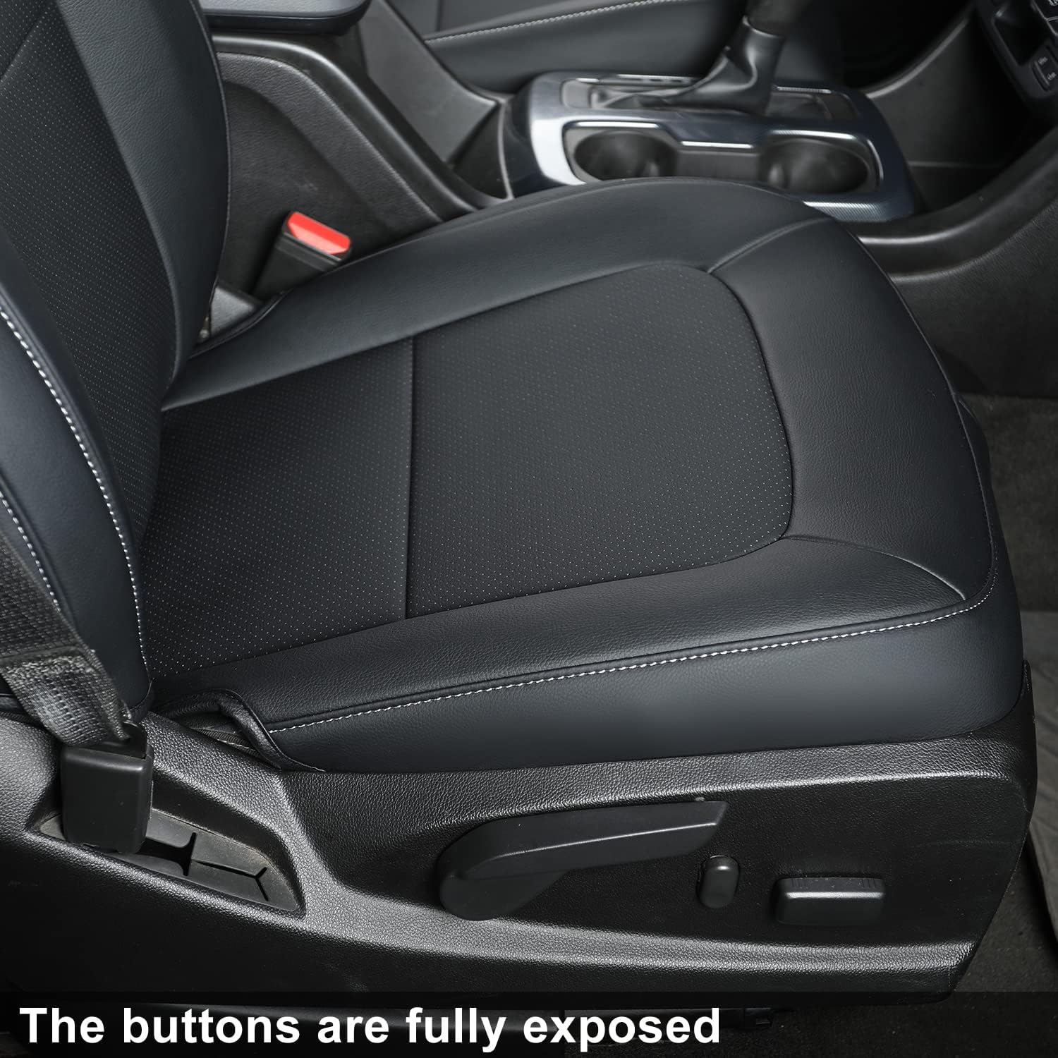 LUCKYMAN CLUB Chevy Colorado Seat Covers, fit for Colorado Canyon Crew Cab Z71 LT ZR2 Work Truck 2015-2025 with Faux Leather