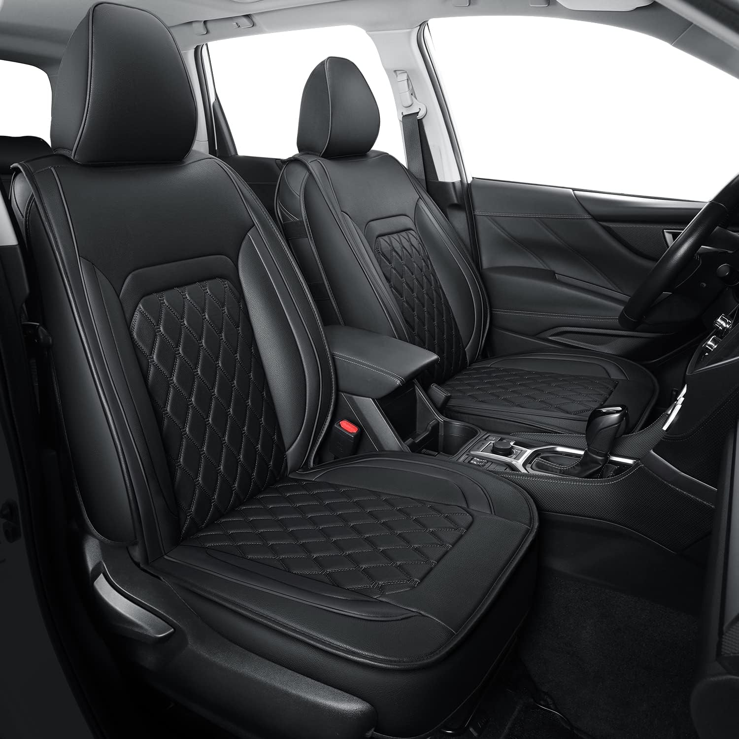 LUCKYMAN CLUB 2014-2025 Subaru/Forester Outback Custom Seat Covers Accessories Full Set Fit Premium Sport Wilderness Limited Touring Base with Waterproof FauxLeather