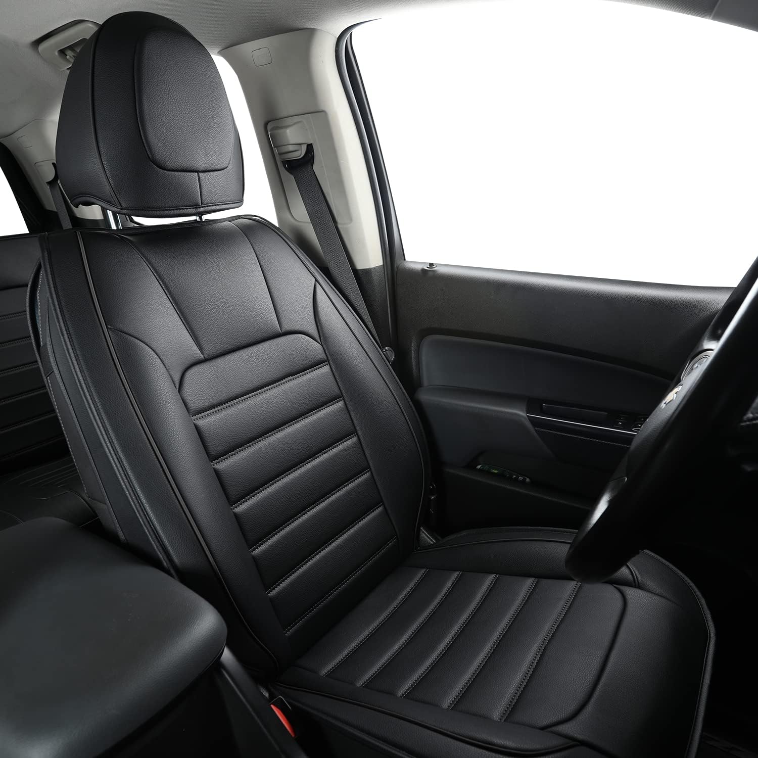LUCKYMAN CLUB Colorado Seat Covers suitable for Chevrolet 2015-2025 Colorado Canyon cab Z71 LT ZR2 work truck and 2015-2024 GMC Canyon fully enclosed seat cover with waterproof faux leather